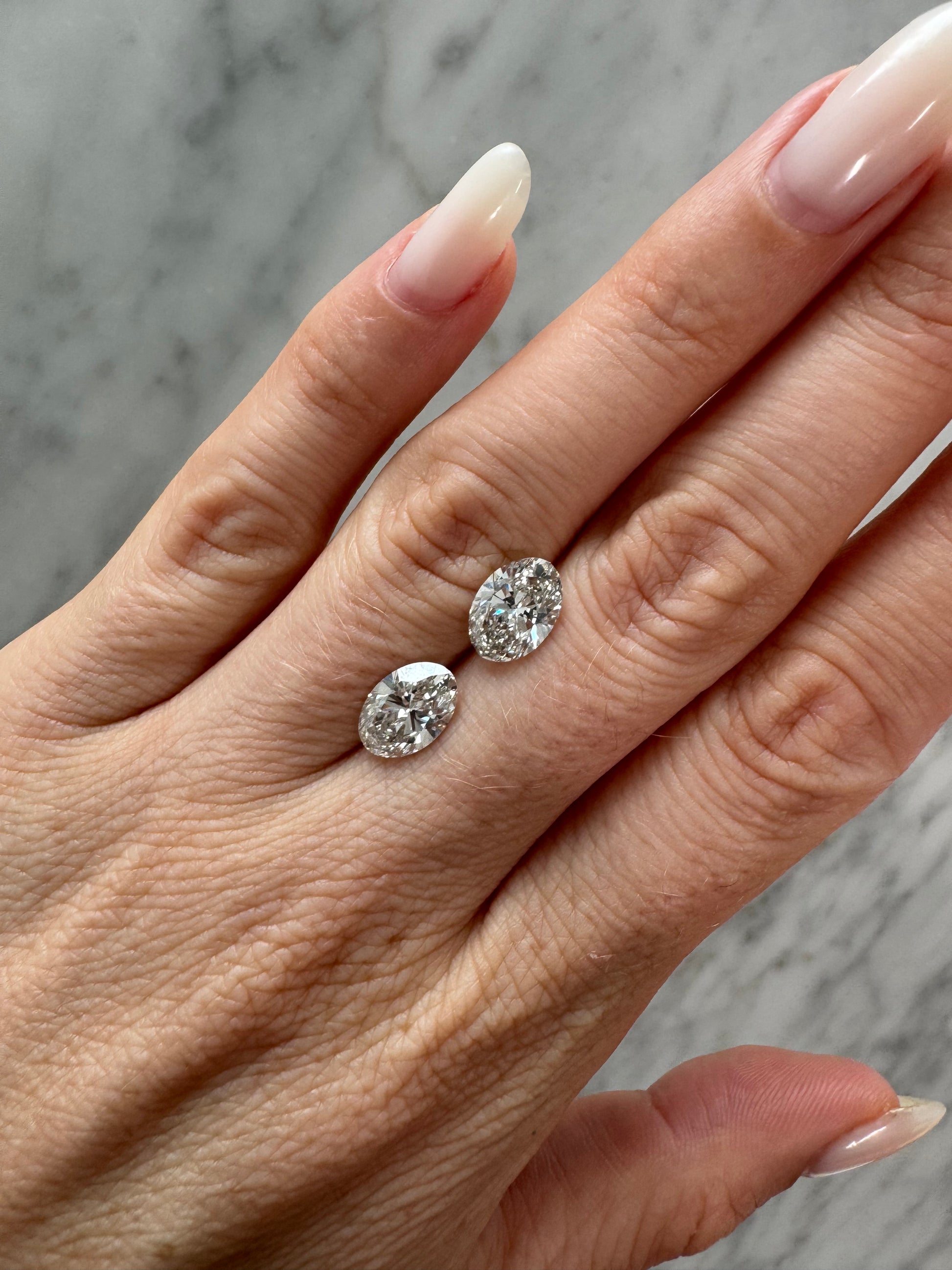 Matched Pair | Oval | 4.03ctw H VS1* | Non-certified*
