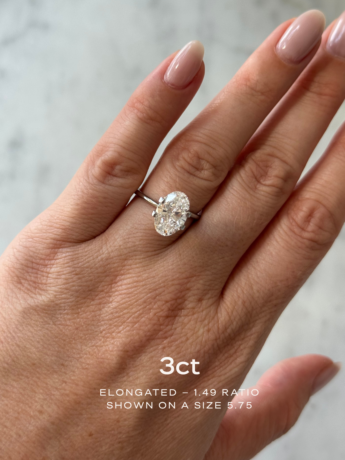 3ct Oval Loose Diamond