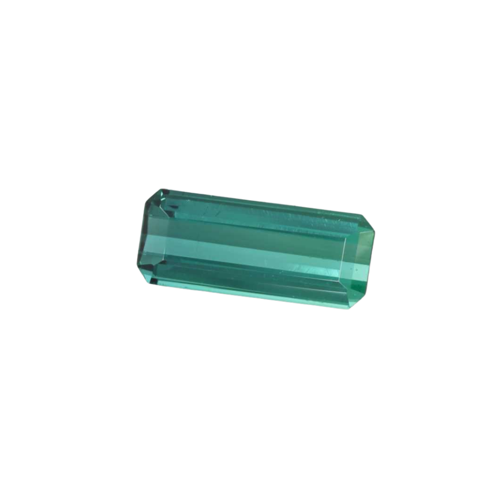 2.96ct Teal Green Tourmaline | 2.40 ratio | Certified