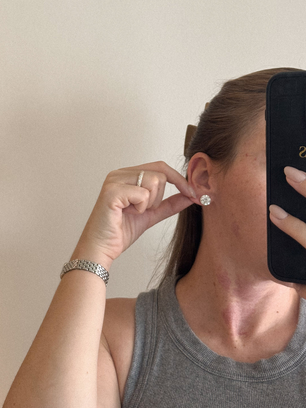 10ctw Round Brilliant Martini Studs