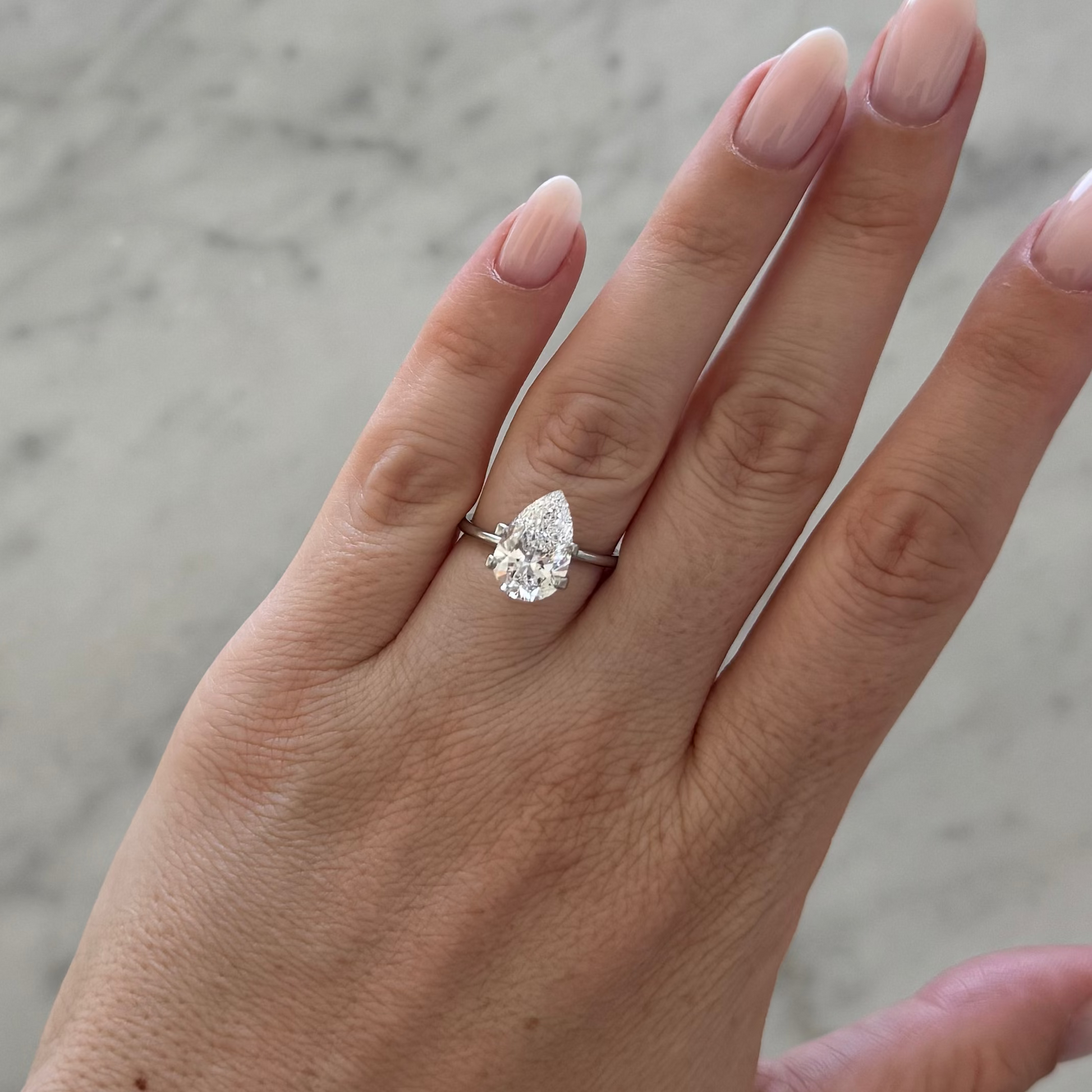 Pear | 3.10ct D VS2 | 1.58 ratio | IGI Certified LG705539765