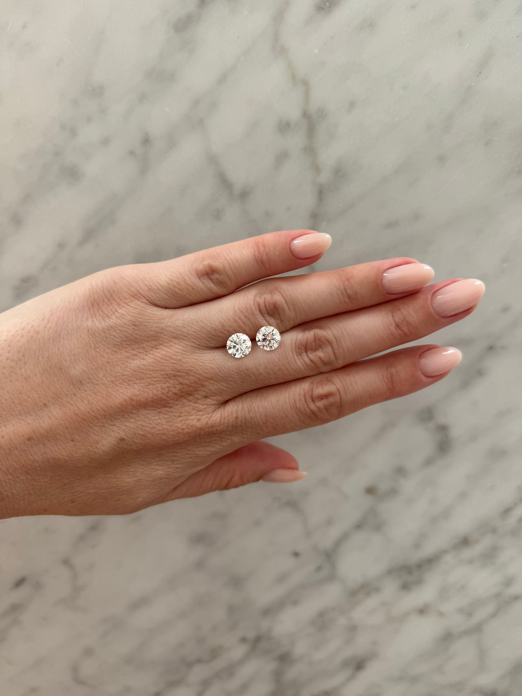 Round Matched Pair | 4.20ctw E VS1 | 1.00 ratio | IGI Certified 792652295, 795650366