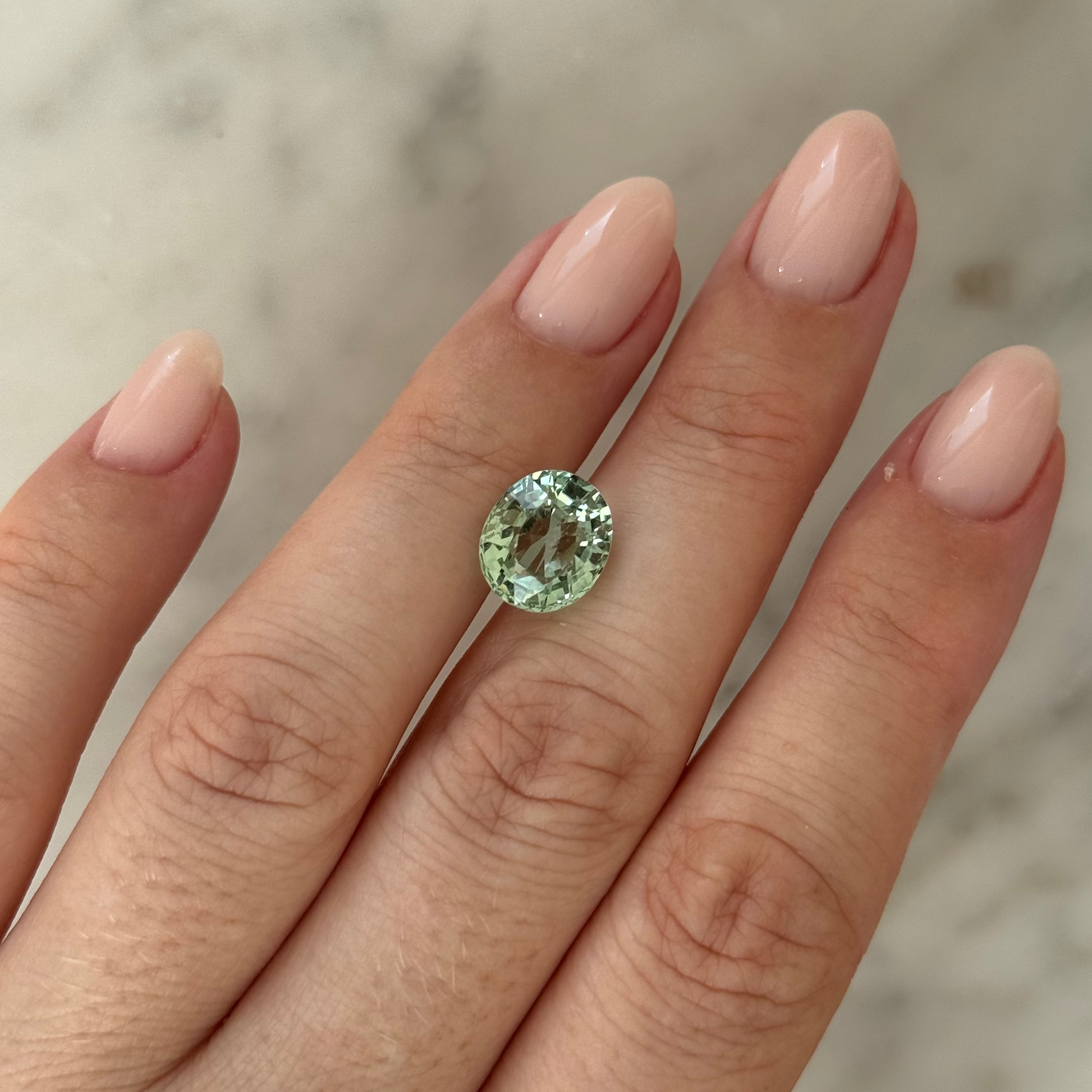4.67ct Mint Green Tourmaline | 1.15 ratio