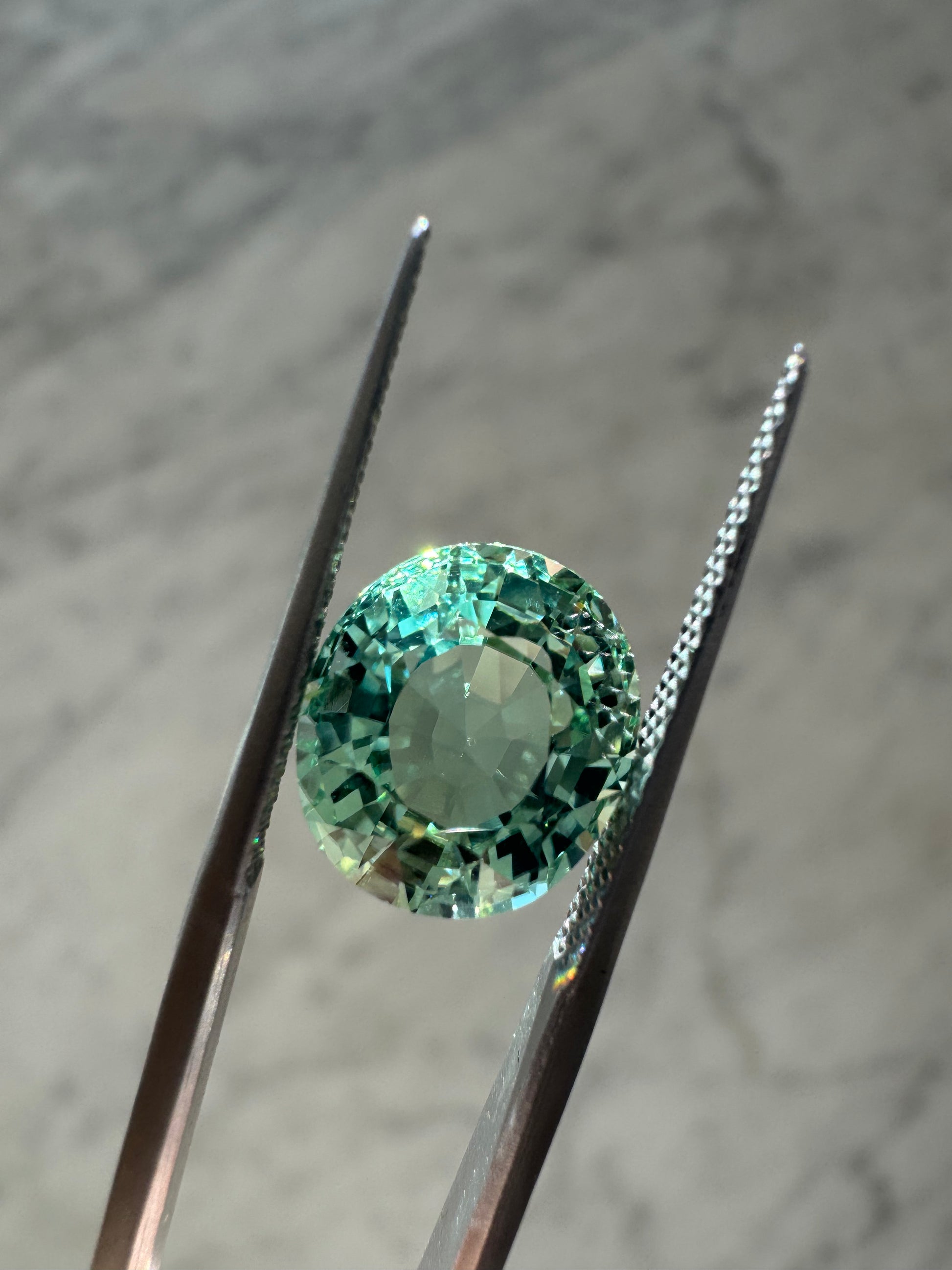 4.67ct Mint Green Tourmaline | 1.15 ratio
