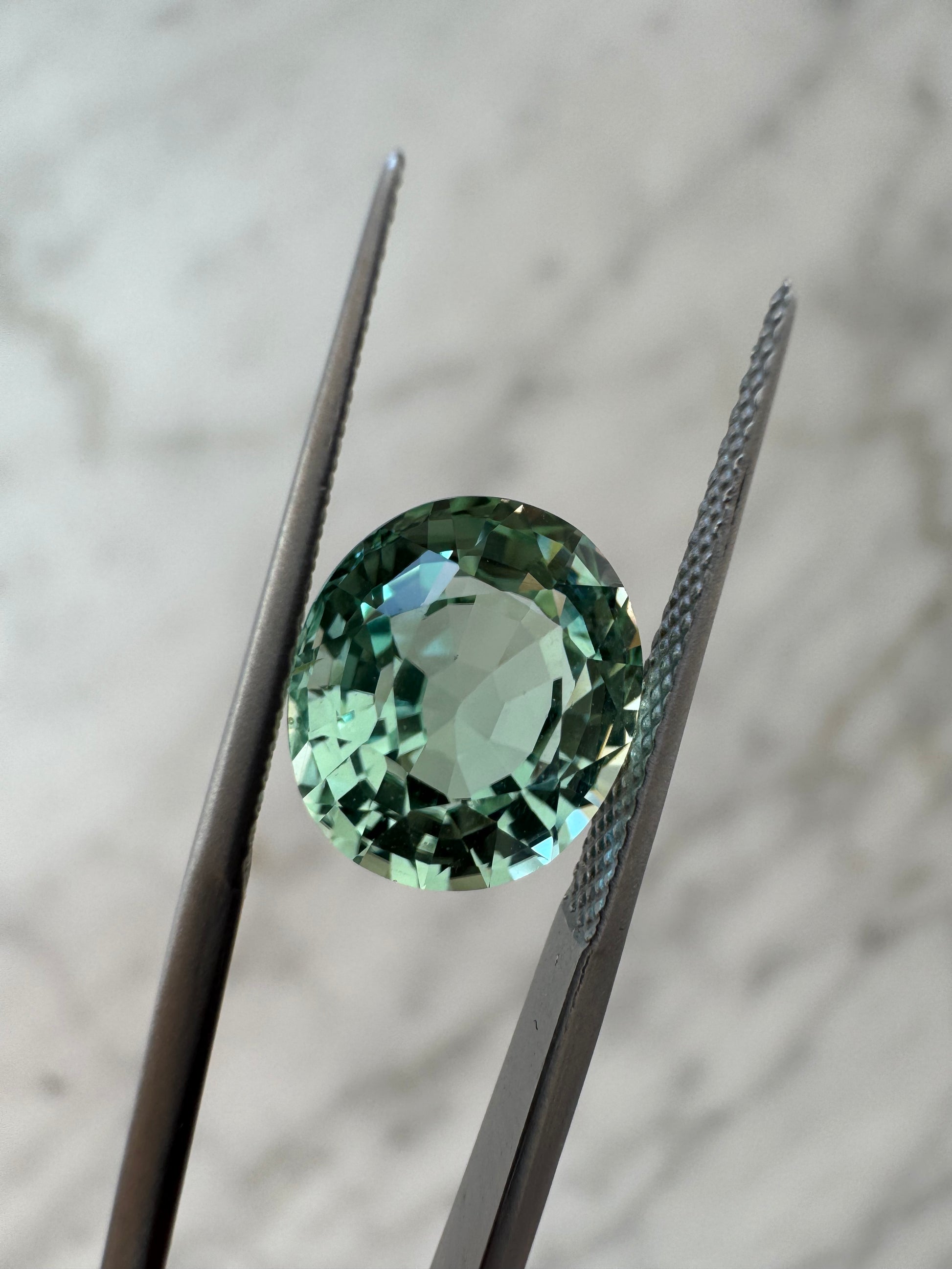 4.67ct Mint Green Tourmaline | 1.15 ratio