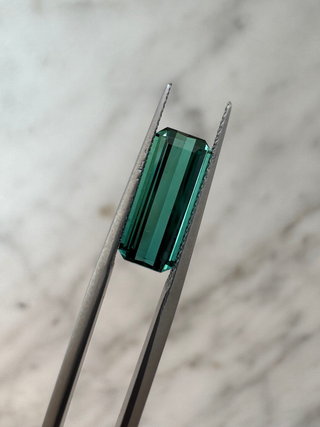 2.96ct Teal Green Tourmaline | 2.40 ratio | Certified