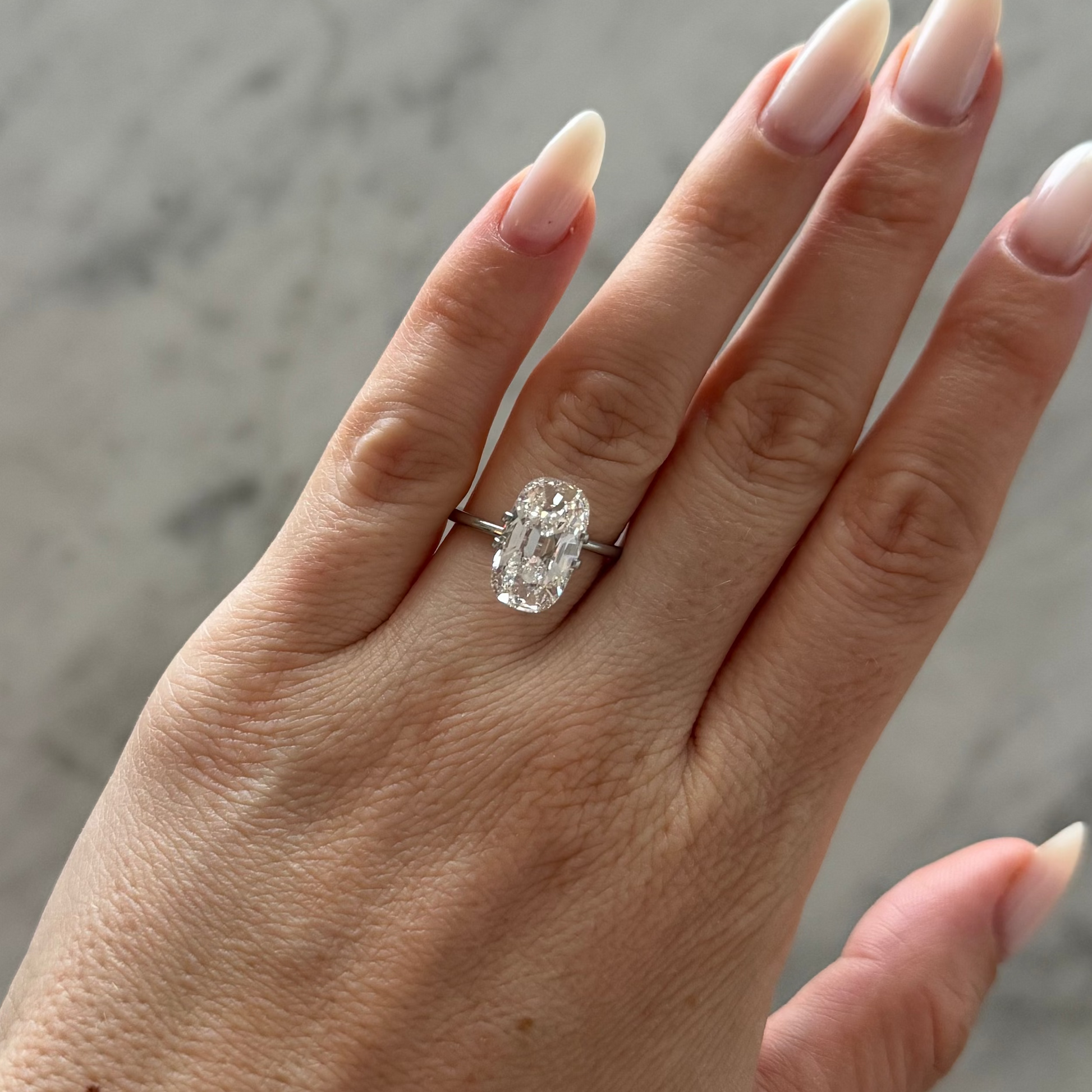 Old Mine Cushion | 5.00ct F VS1 | 1.70 ratio | IGI Certified LG756519269