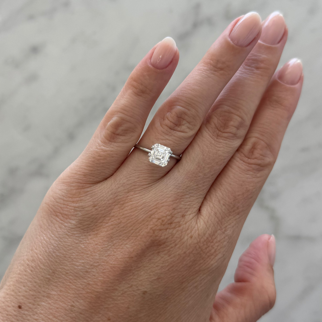Asscher | 2.10ct F VS1 | 1.02 ratio | IGI Certified LG793636100