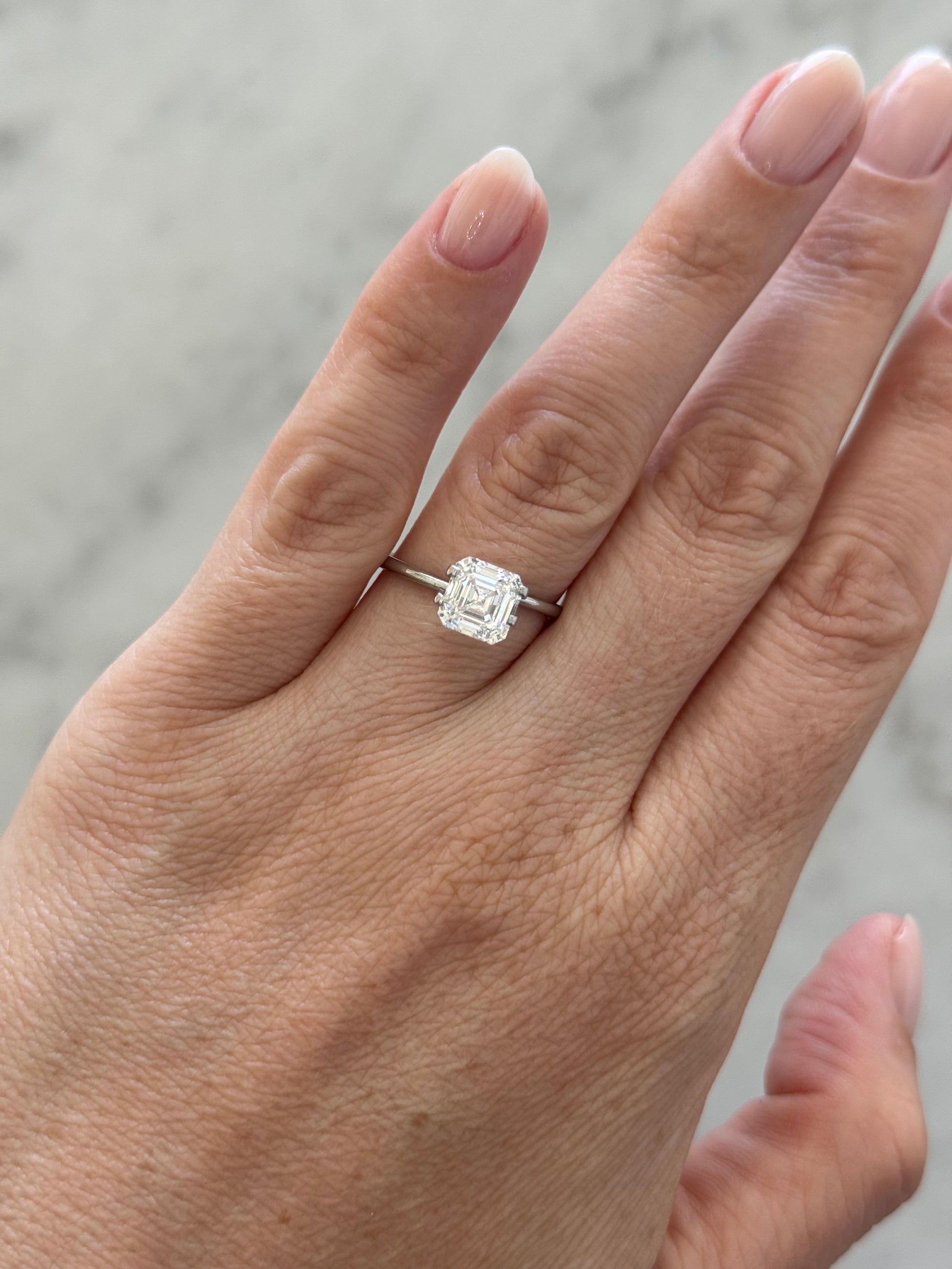 Asscher | 2.10ct F VS1 | 1.02 ratio | IGI Certified LG793636100