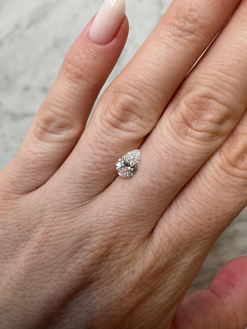 Pear | 1.01ct D VS1 | 1.57 ratio | IGI Certified 625435996