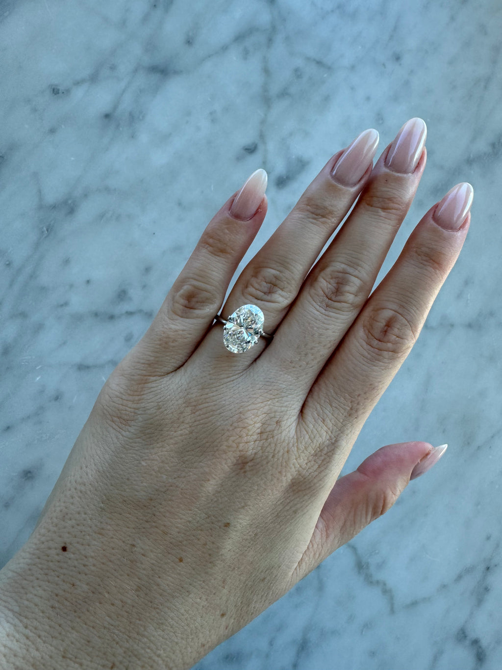 Oval | 5.06ct F VS1 | 1.48 ratio | IGI Certified 627418113 | OV506