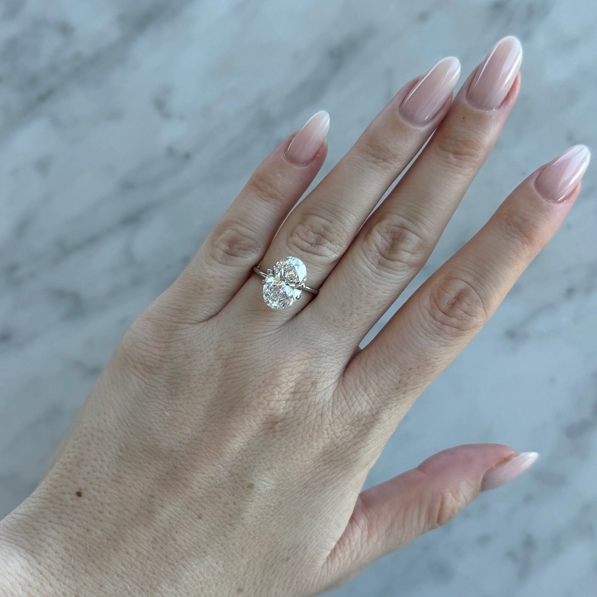 Oval | 5.06ct F VS1 | 1.48 ratio | IGI Certified 627418113 | OV506