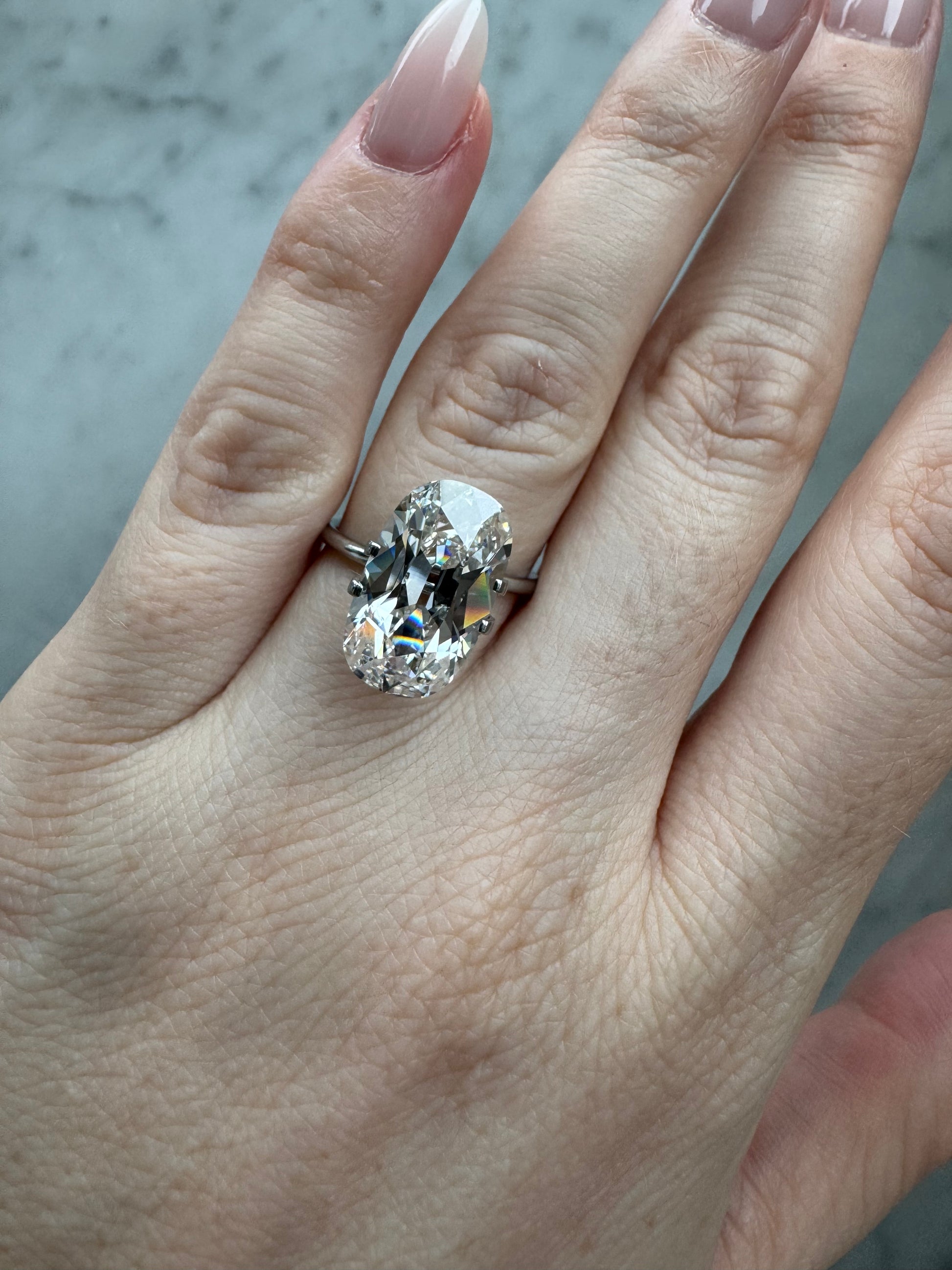 Old Mine Cushion | 6.2ct G VVS2 | 1.69 ratio | LG739566218 | OM620