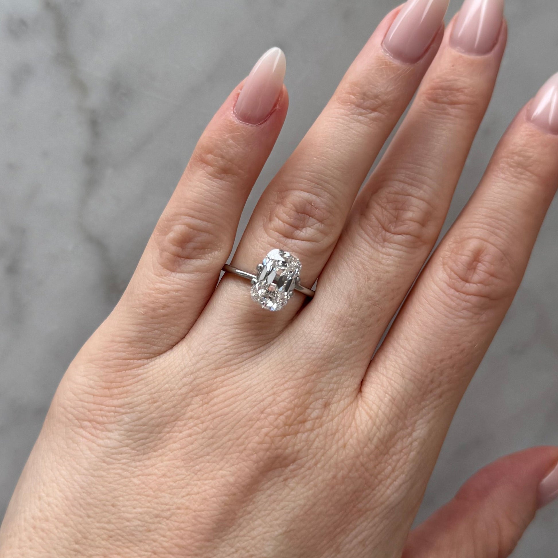 Old Mine Cushion | 3.36ct D VS1 | 1.53 ratio | LG743501901 | OM336