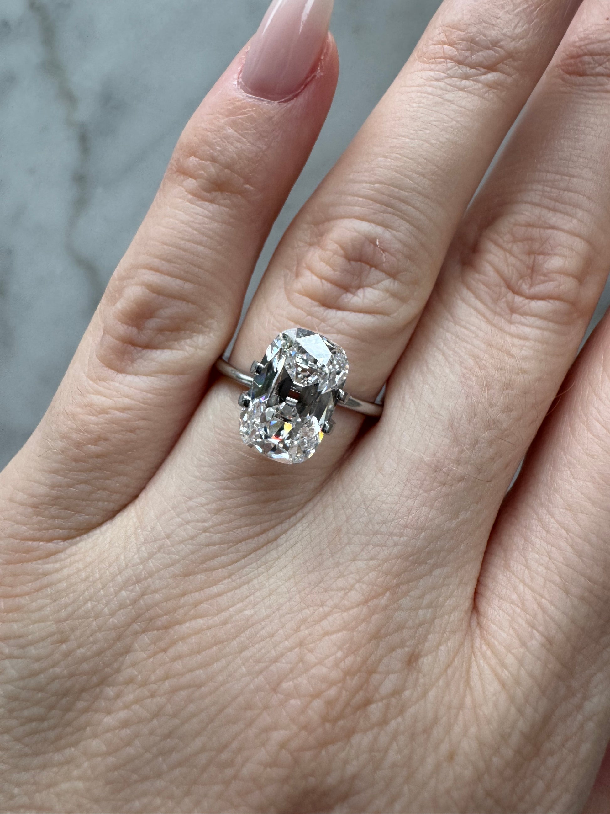 Old Mine Cushion | 3.36ct D VS1 | 1.53 ratio | LG743501901 | OM336