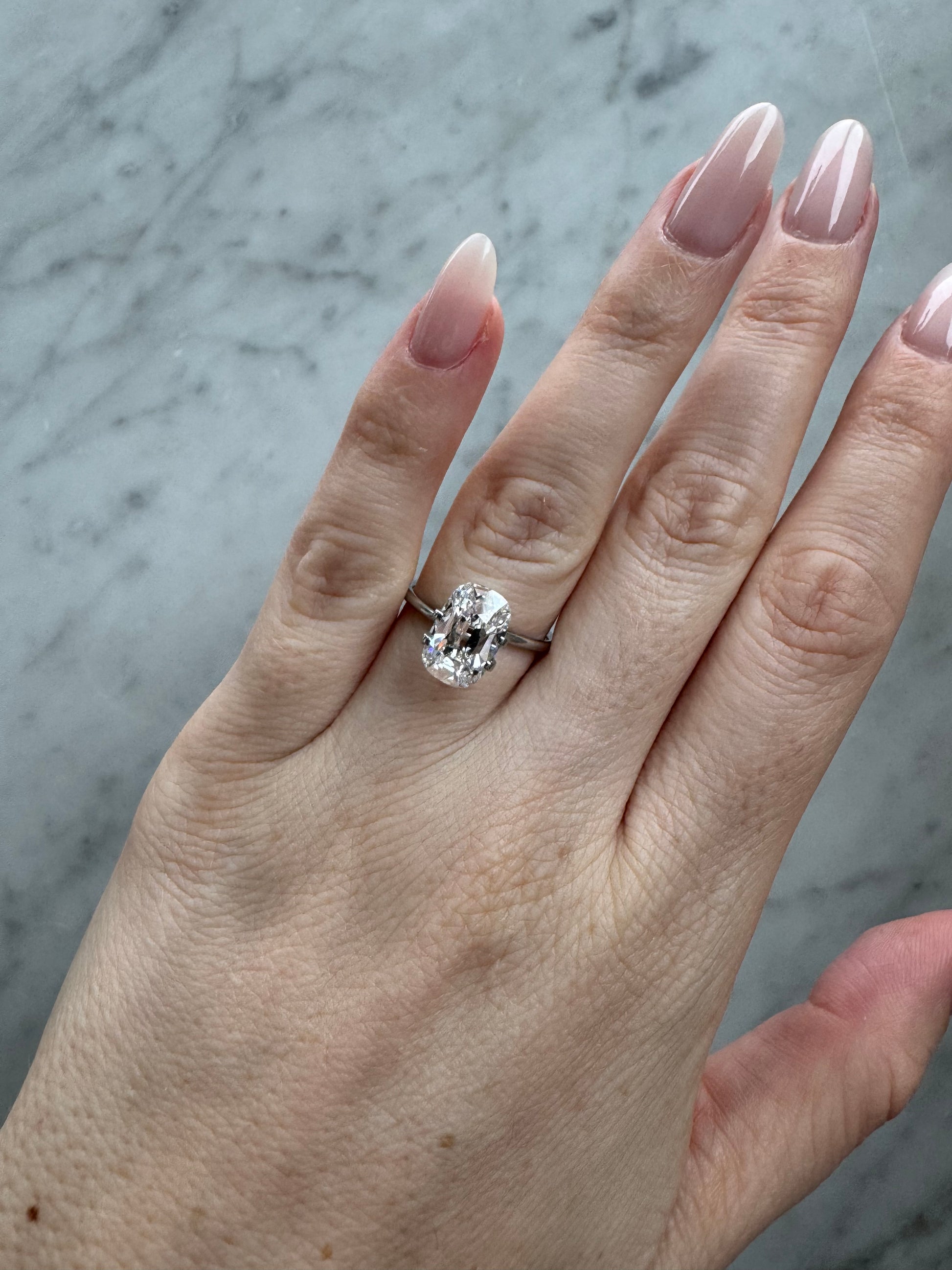 Old Mine Cushion | 3.08ct D VS1 | 1.52 ratio | LG741521845 | OM308