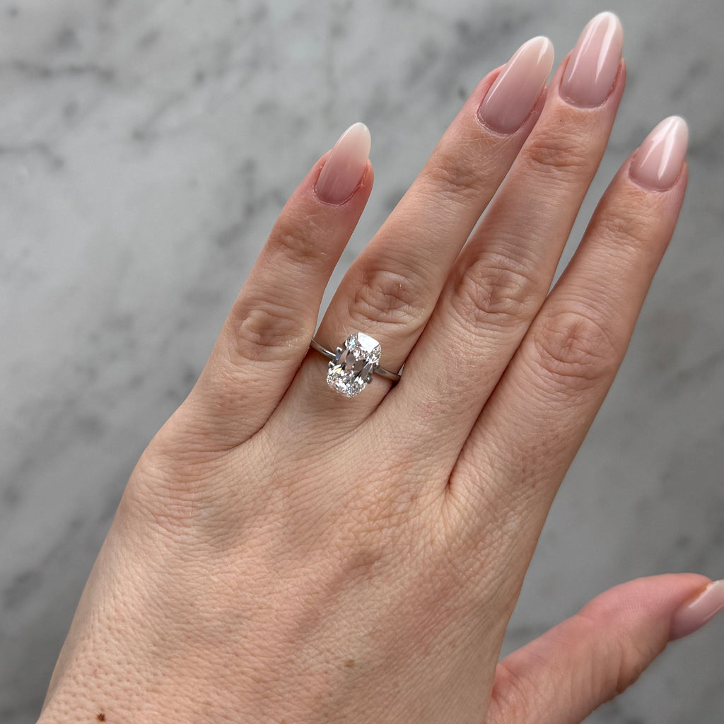 Old Mine Cushion | 3.05ct D VVS2 | 1.55 ratio | LG737598956 | OM305