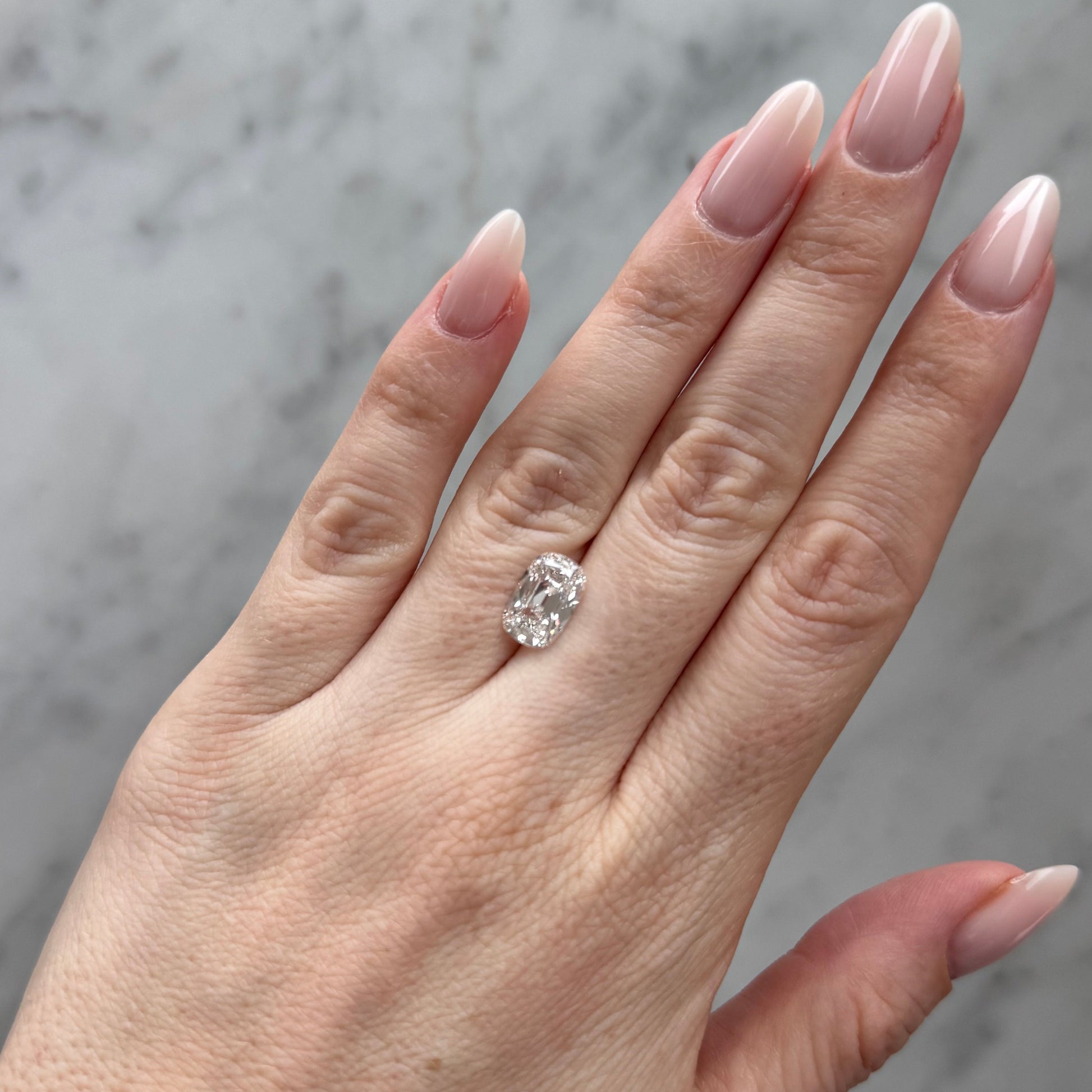 Old Mine Cushion | 2.97ct D VS2 | 1.52 ratio | LG743512172 | OM297