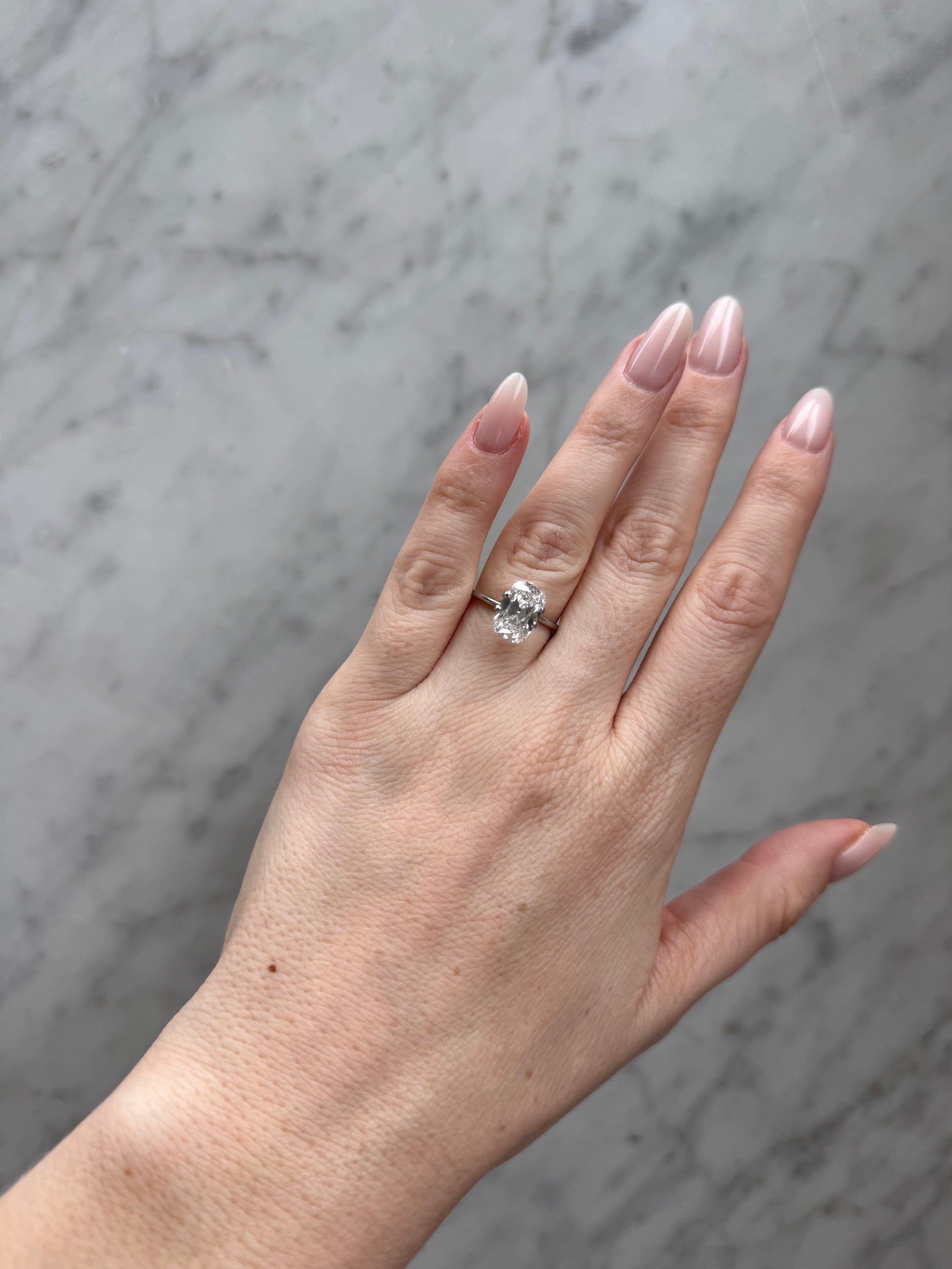 Old Mine Cushion | 2.97ct D VS2 | 1.52 ratio | LG743512172 | OM297