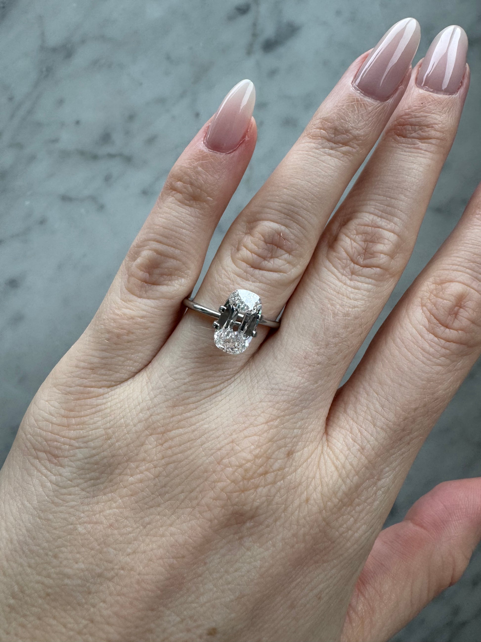 Old Mine Cushion | 2.29ct D VVS2 | 1.7 ratio | LG743501840 | OM229