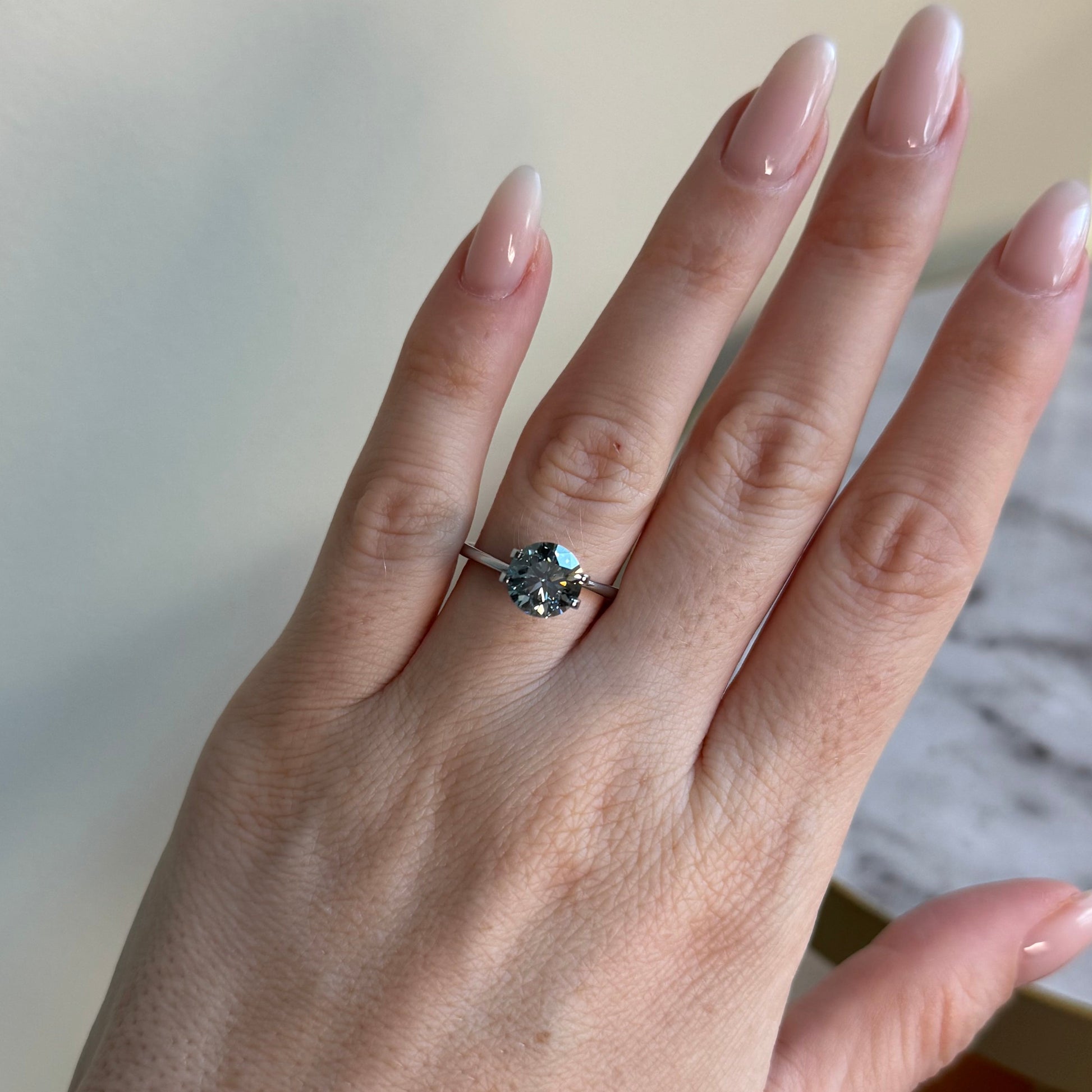 Round | 2.88ct Fancy Vivid Blue VS1 | IGI Certified 667457100 | FRD288