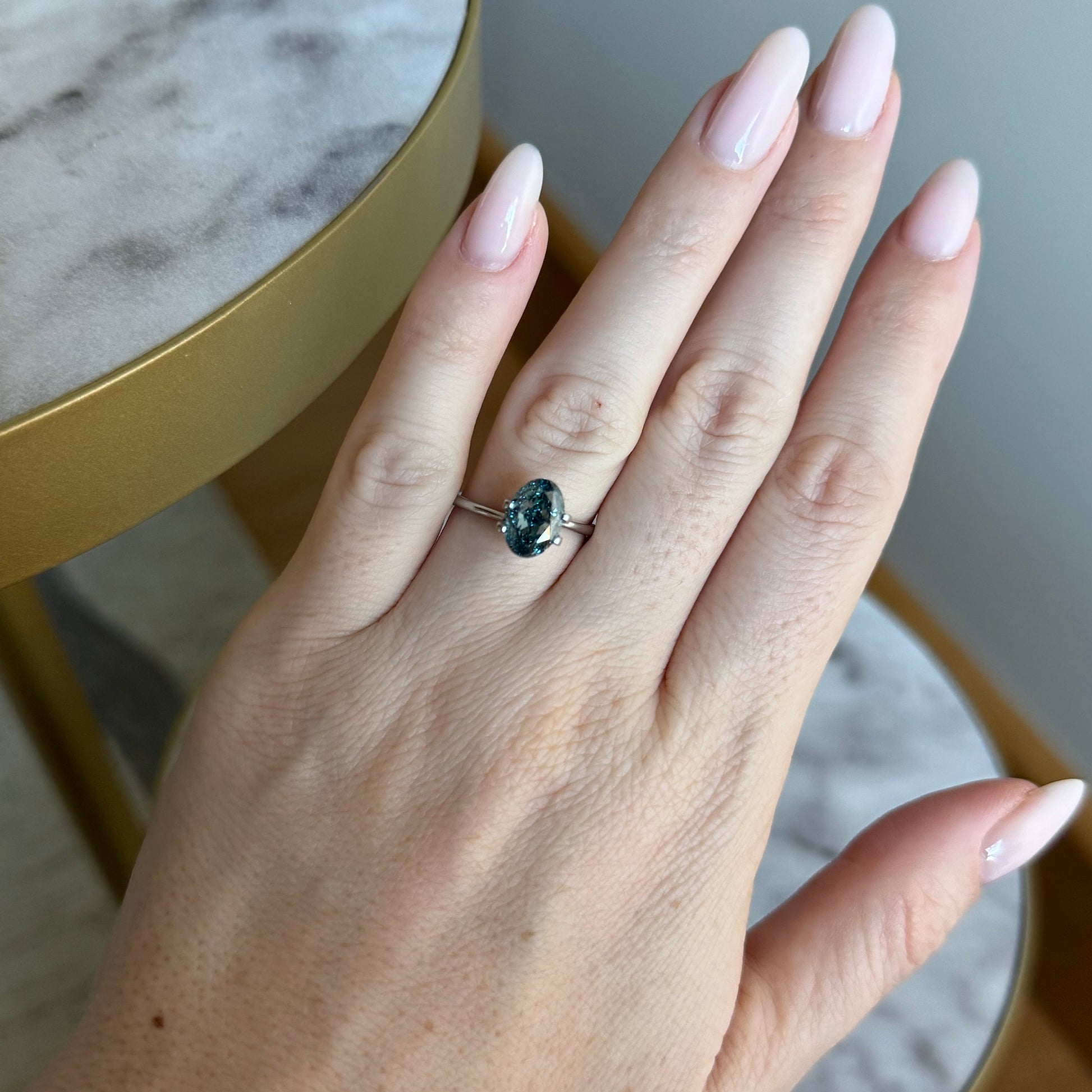 Oval | 2.54ct Fancy Vivid Blue VS1 | 1.42 ratio | IGI Certified 662471751 | FOV254