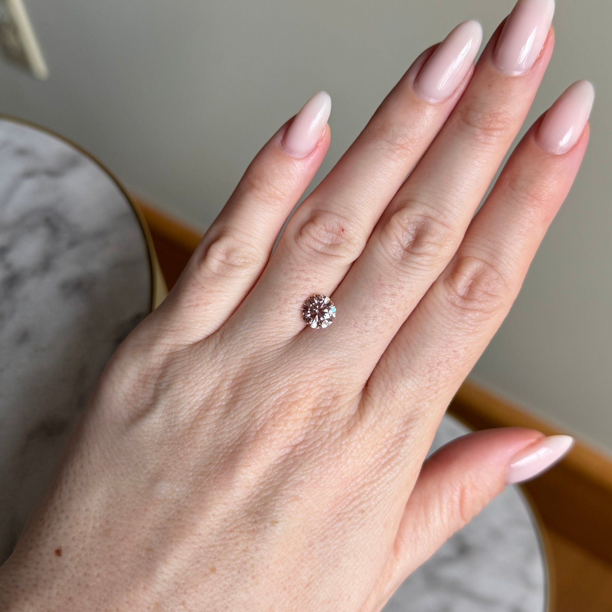 Round | 1.06ct Fancy Vivid Greenish Green VS1 | 694583297 | FRD106