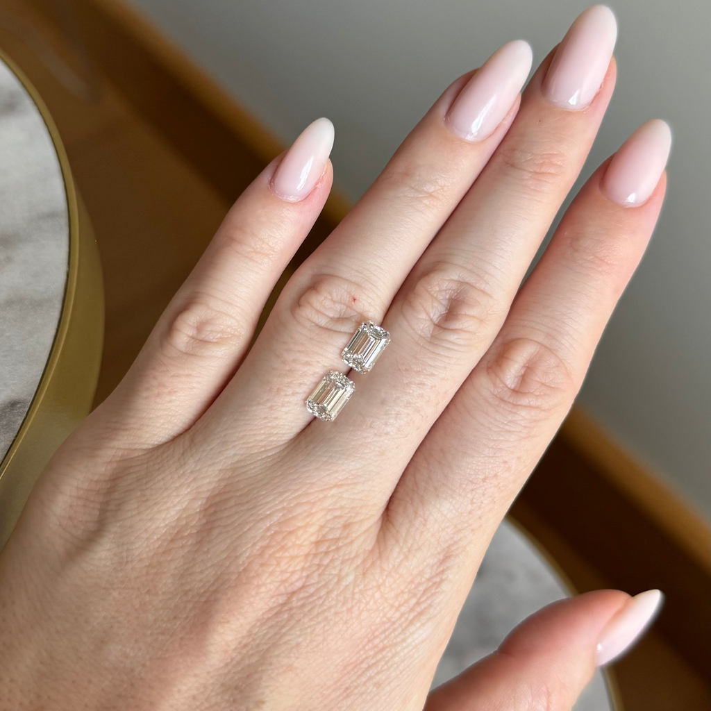 Matched Pair | Emerald | 3.78ctw D/E VS1 | 1.47 ratio | MPE378