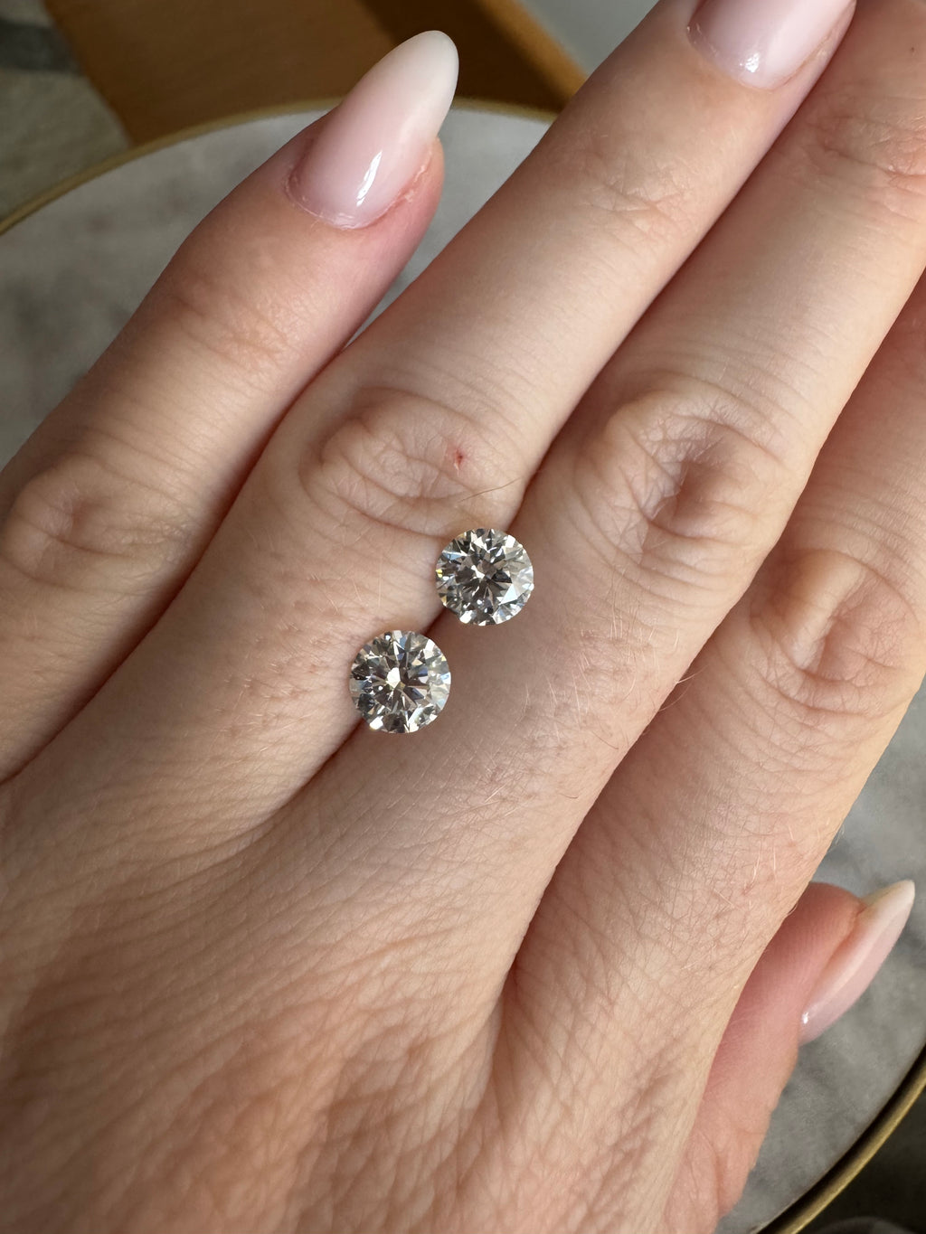 Matched Pair | Round | 2.19ctw D/E VS1 | MPRD219