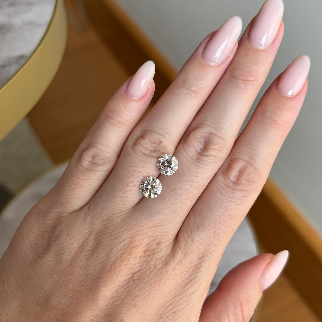 Matched Pair | Round | 3.96ctw D VS1 | MPRD396