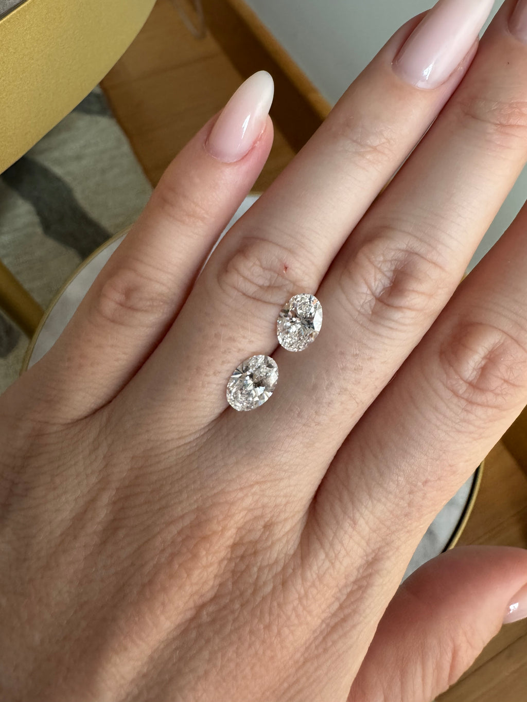 Matched Pair | Oval | 3.16ctw D/E VS1 | 1.42 ratio | MPOV3162