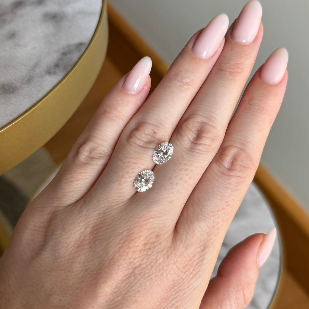 Matched Pair | Oval | 3.08ctw E VVS2 | 1.42 ratio | MPOV308