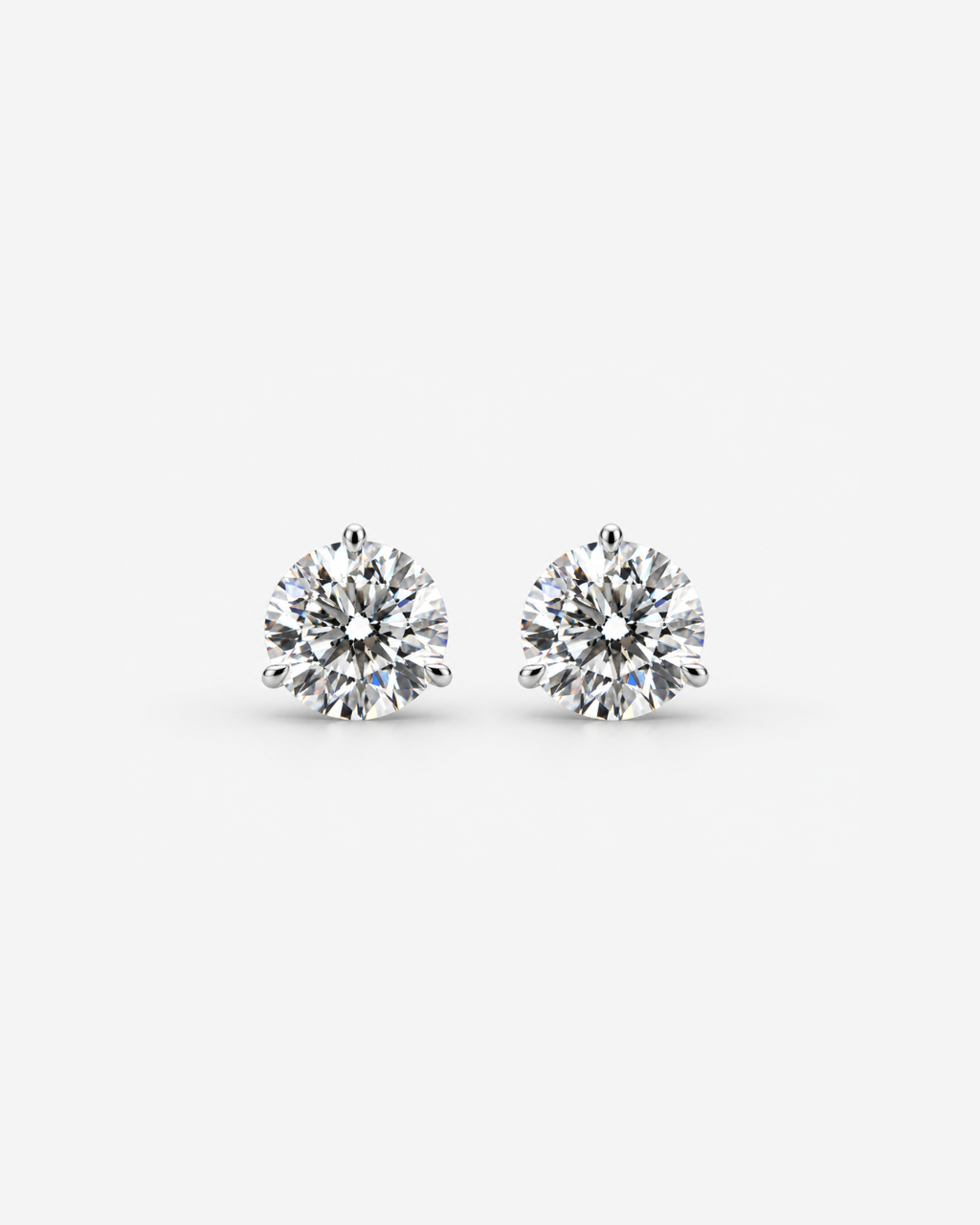 10ctw Round Brilliant Martini Studs