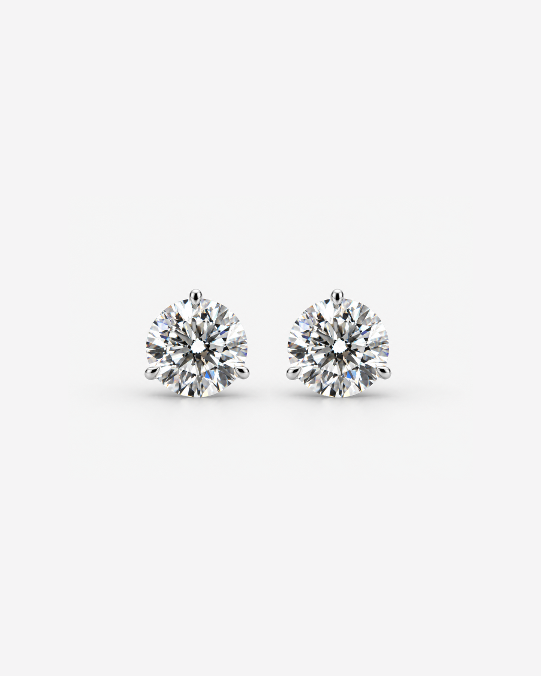 10ctw Round Brilliant Martini Studs