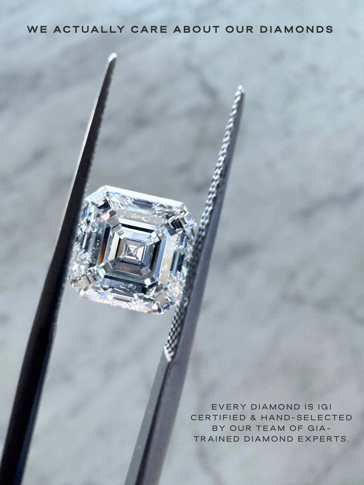 1ct Asscher Loose Diamond