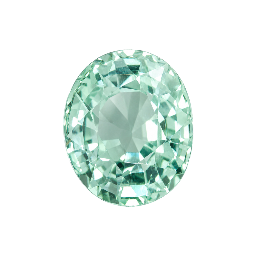 4.67ct Mint Green Tourmaline | 1.15 ratio
