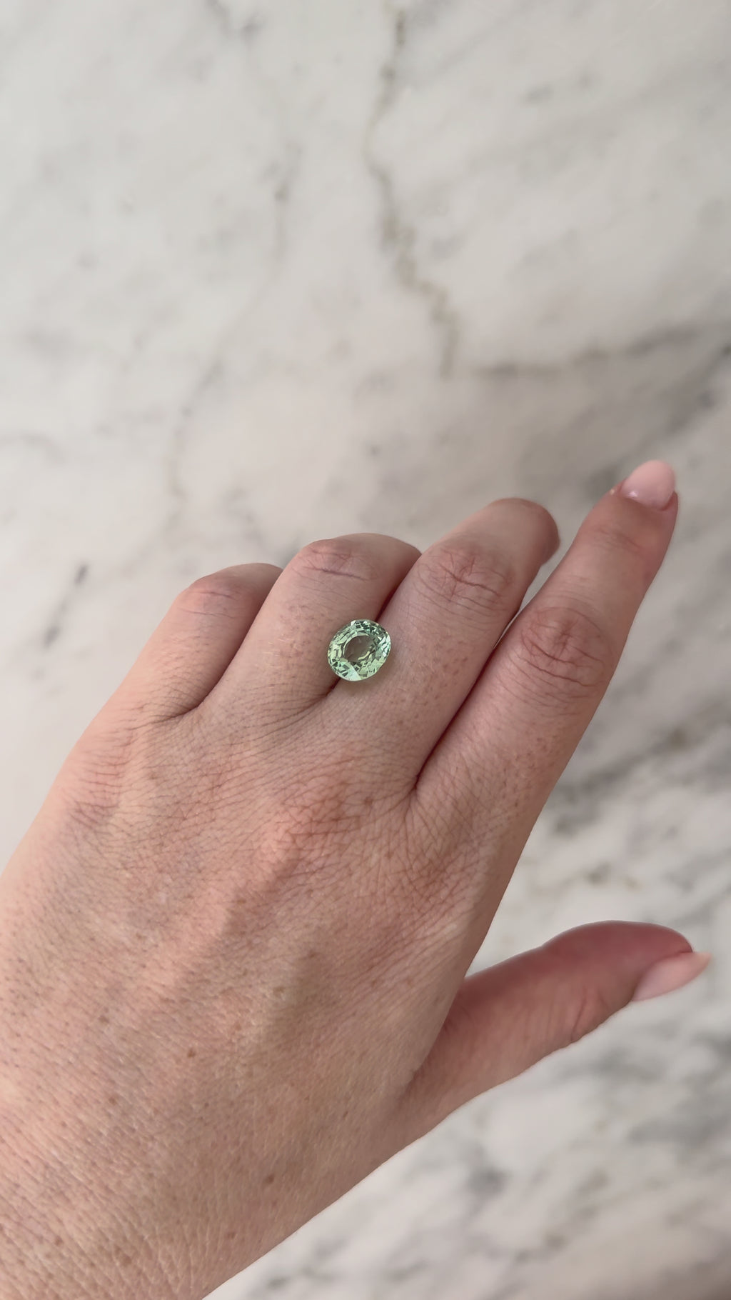 4.67ct Mint Green Tourmaline | 1.15 ratio