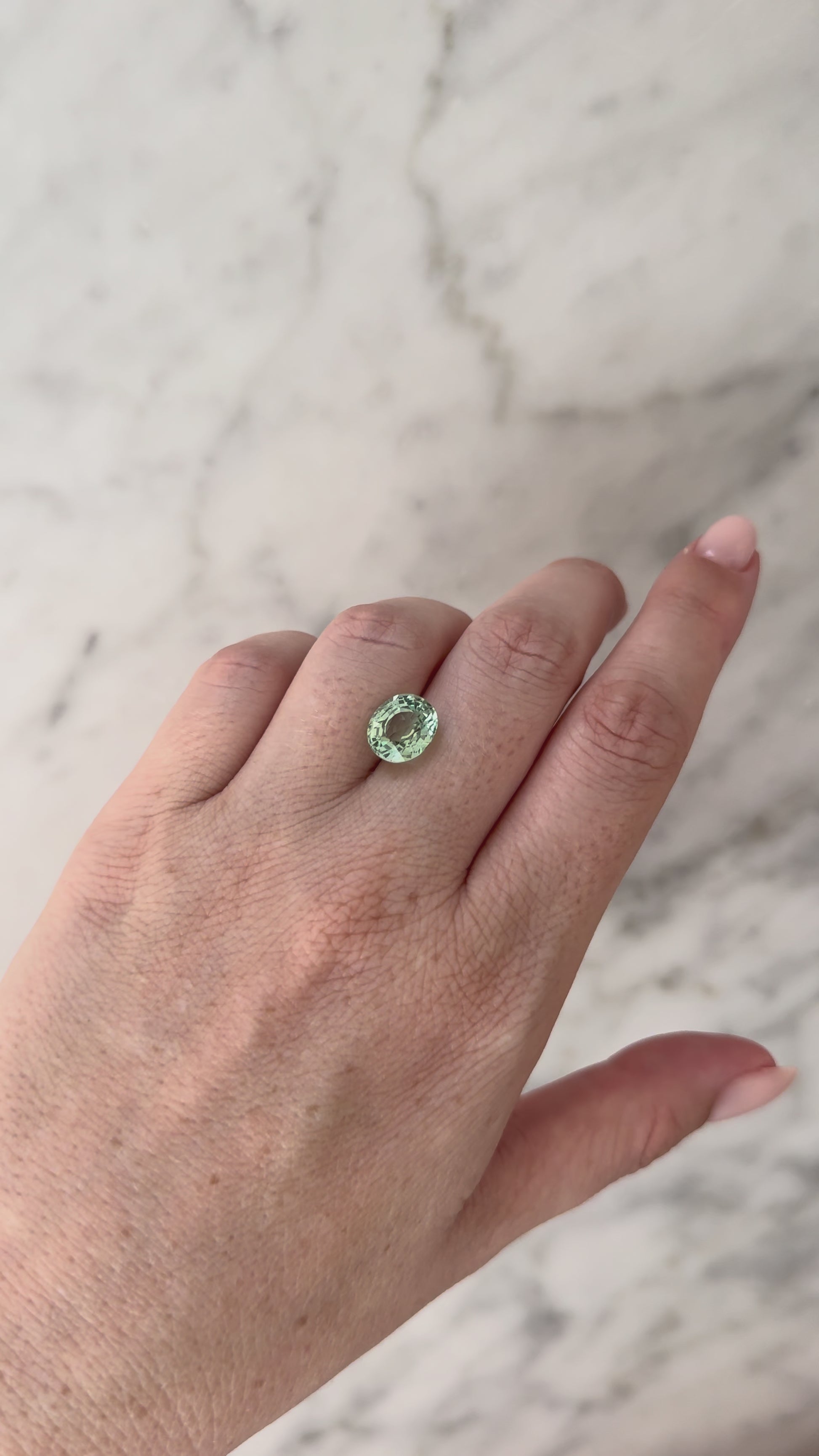 4.67ct Mint Green Tourmaline | 1.15 ratio