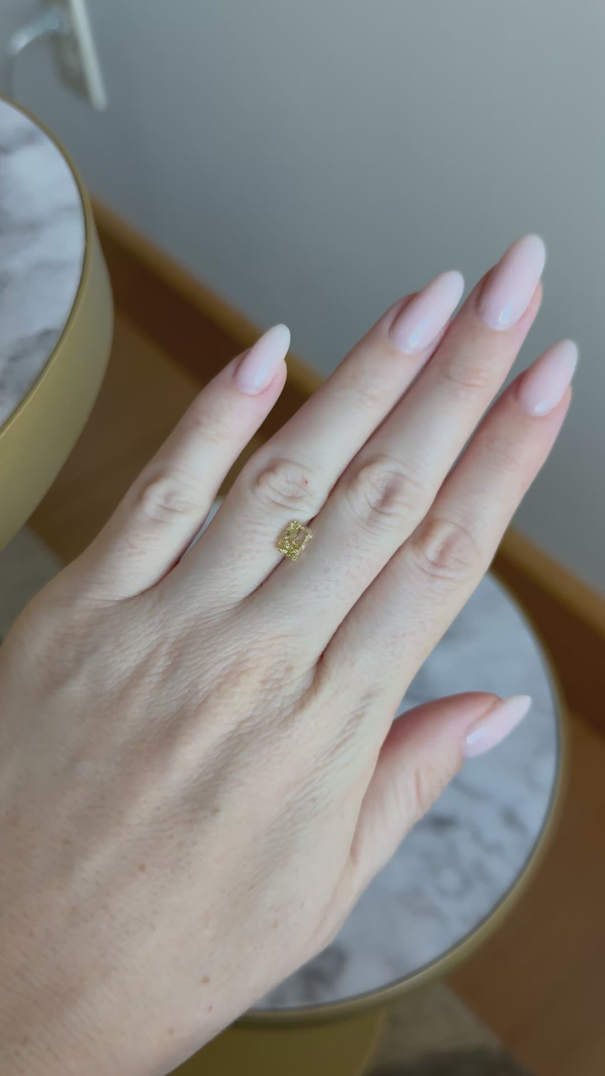 Cushion | 1.39ct Fancy Intense Yellowish Yellow VVS2 | 1.4 ratio | IGI Certified 662471742 | FCU139