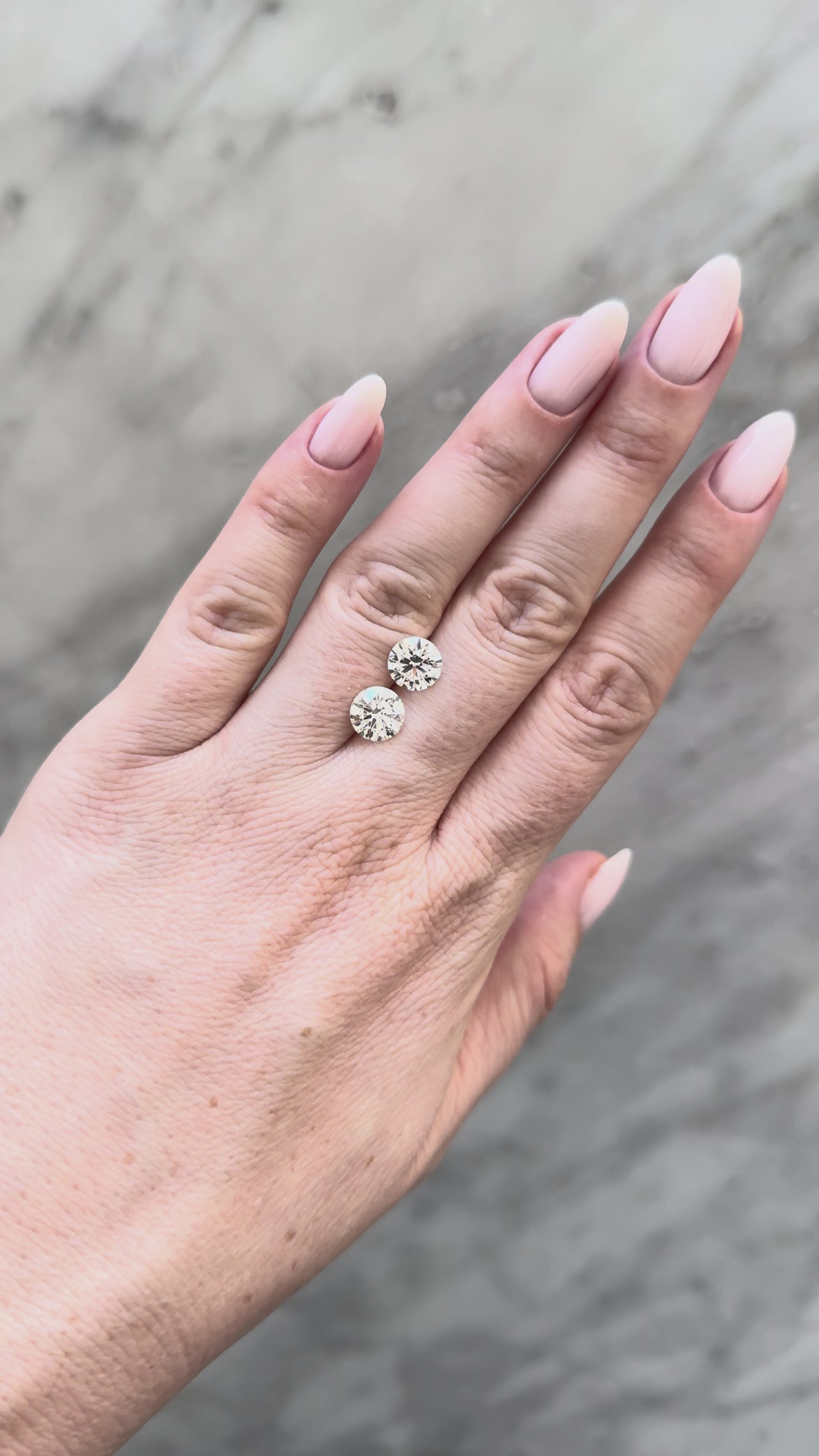 Matched Pair Round | 4.20ctw E VS2 | 1.00 ratio | IGI Certified 763657199, 765614076