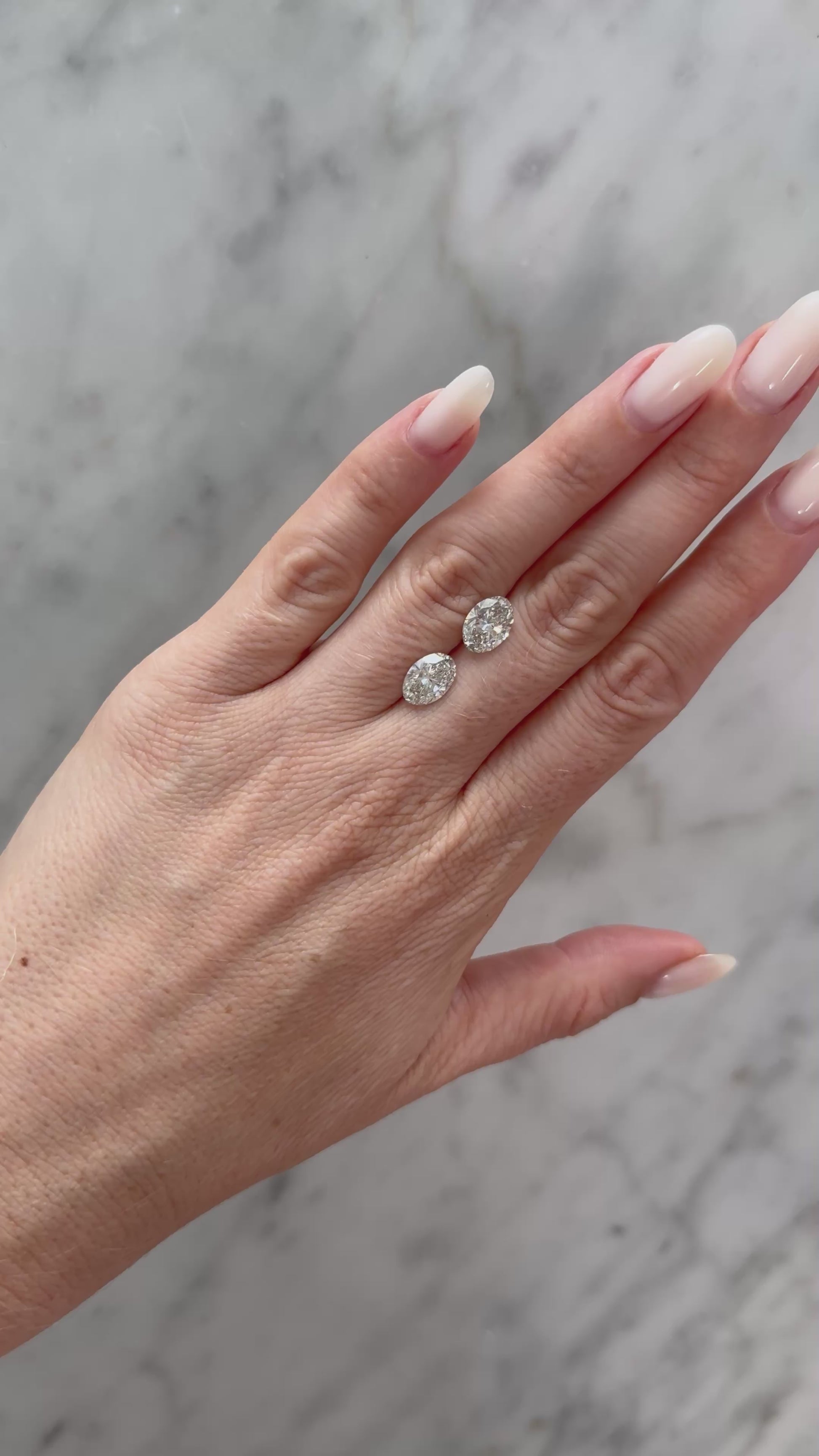 Matched Pair | Oval | 4.03ctw H VS1* | Non-certified*