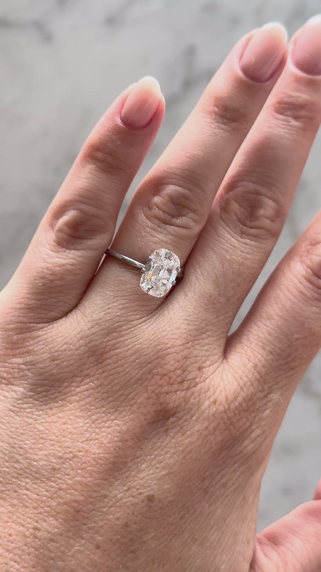 Old Mine Cut Cushion | 3.06ct E VVS1 | 1.42 ratio | IGI Certified 803653697