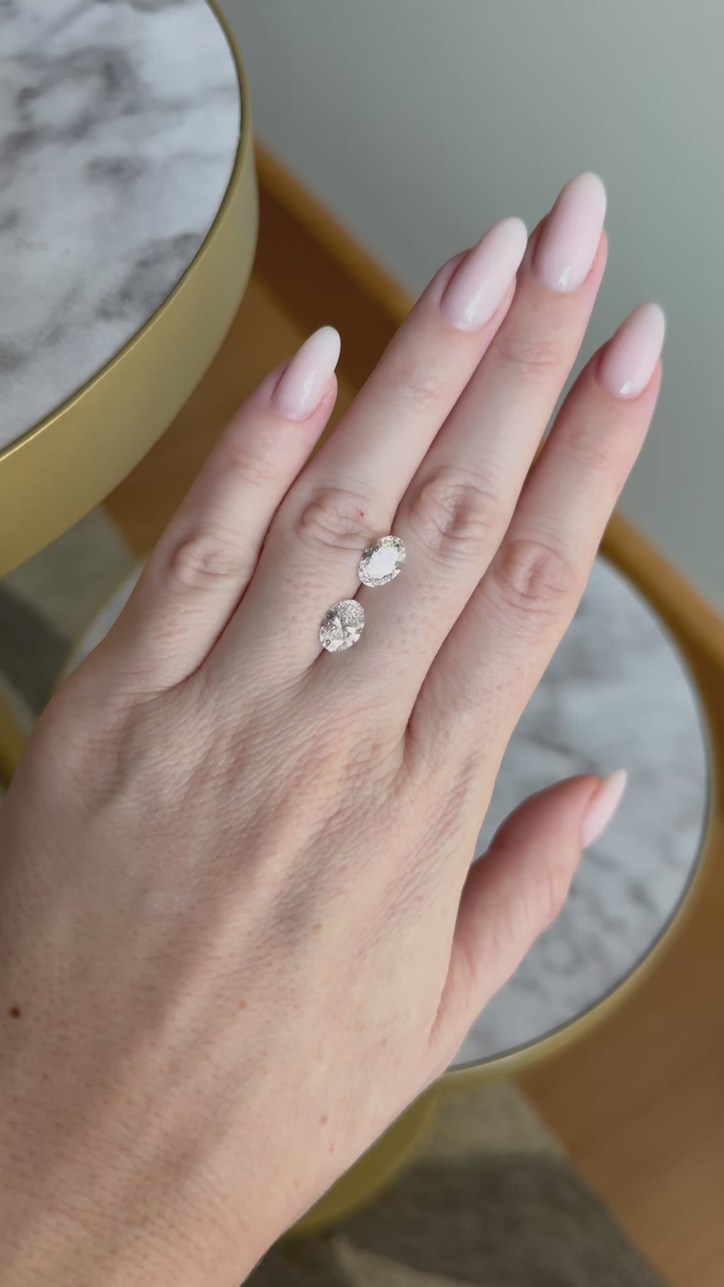 Matched Pair | Oval | 3.08ctw E VVS2 | 1.42 ratio | MPOV308