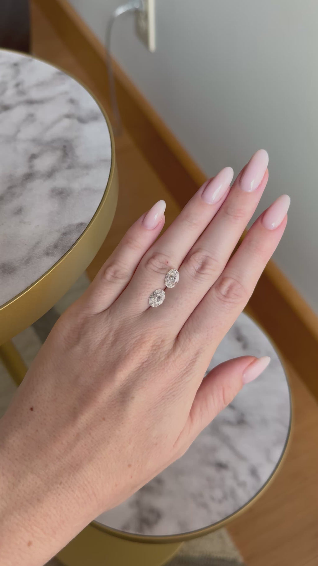 Matched Pair | Oval | 3.16ctw D/E VS1 | 1.42 ratio | MPOV3162