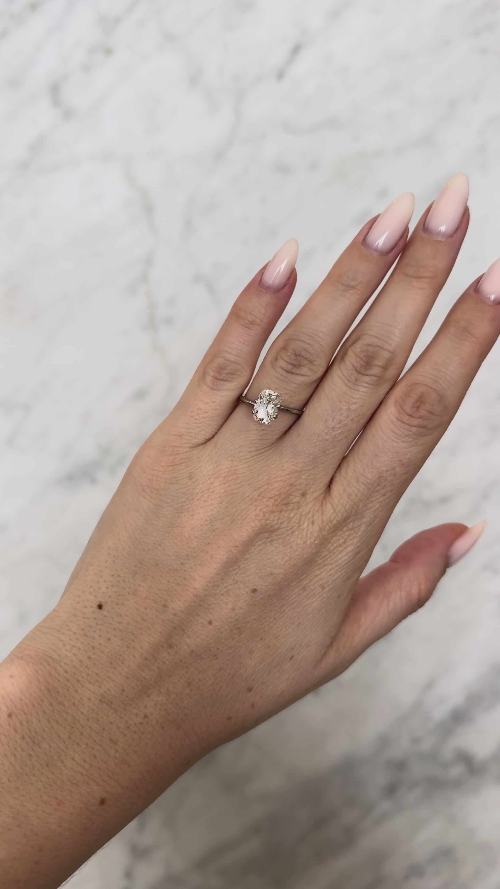 Old Mine Cushion | 2.06ct D VVS2 | 1.43 ratio | IGI Certified 764673693