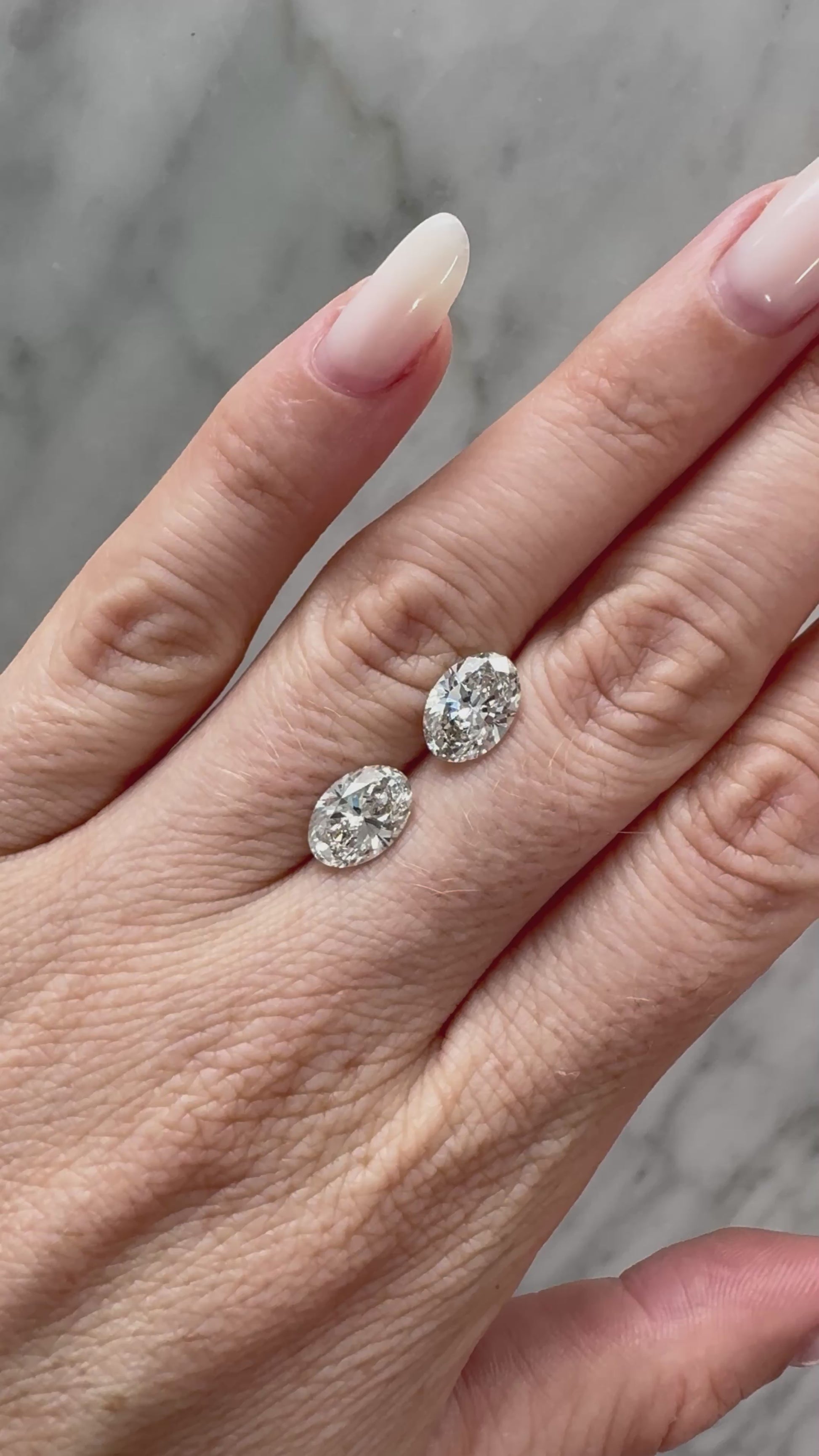 Matched Pair | Oval | 4.03ctw H VS1* | Non-certified*