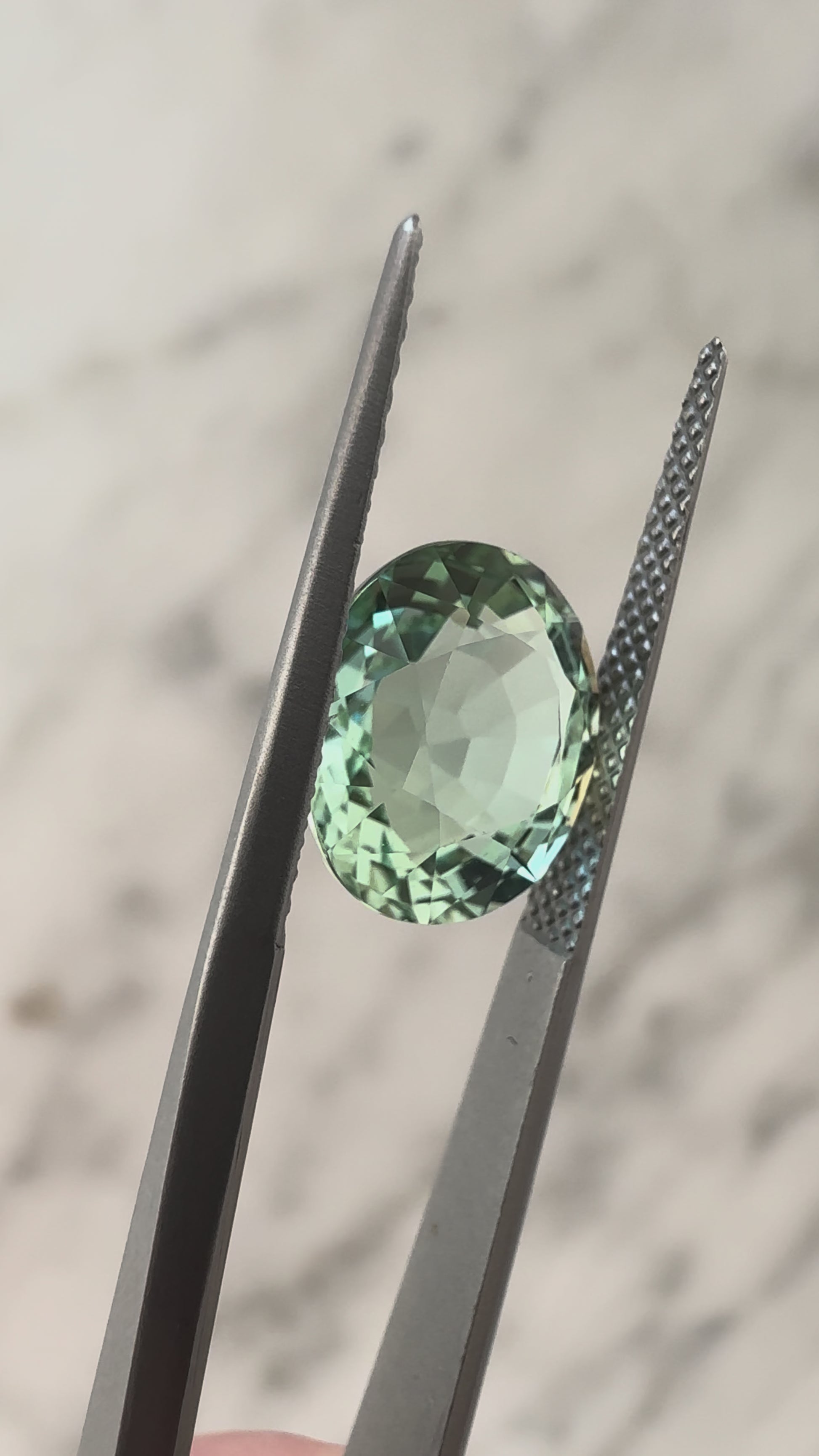 4.67ct Mint Green Tourmaline | 1.15 ratio
