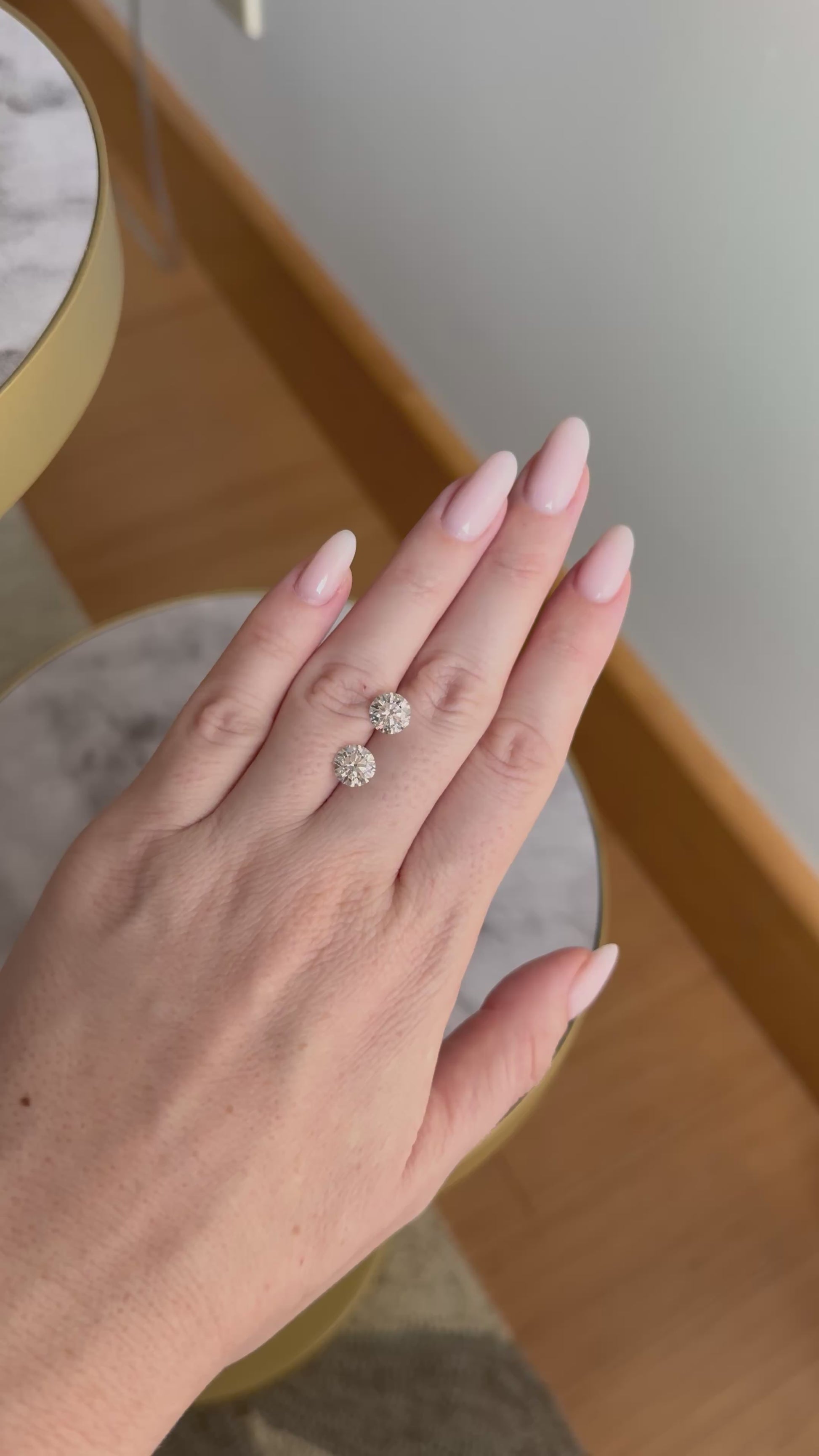 Matched Pair | Round | 3.48ctw D/E VS1 | MPRD348