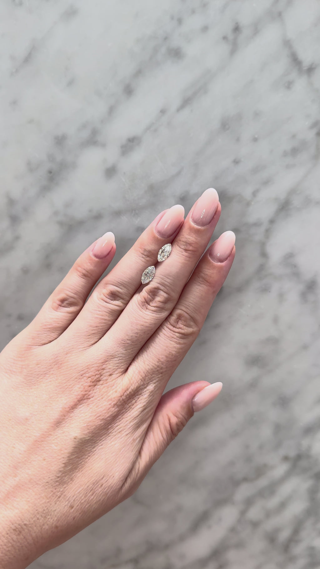 Marquise Matched Pair | 2.02ctw E VS1/VS2 | 1.98 ratio | IGI Certified 805665237, 797690414
