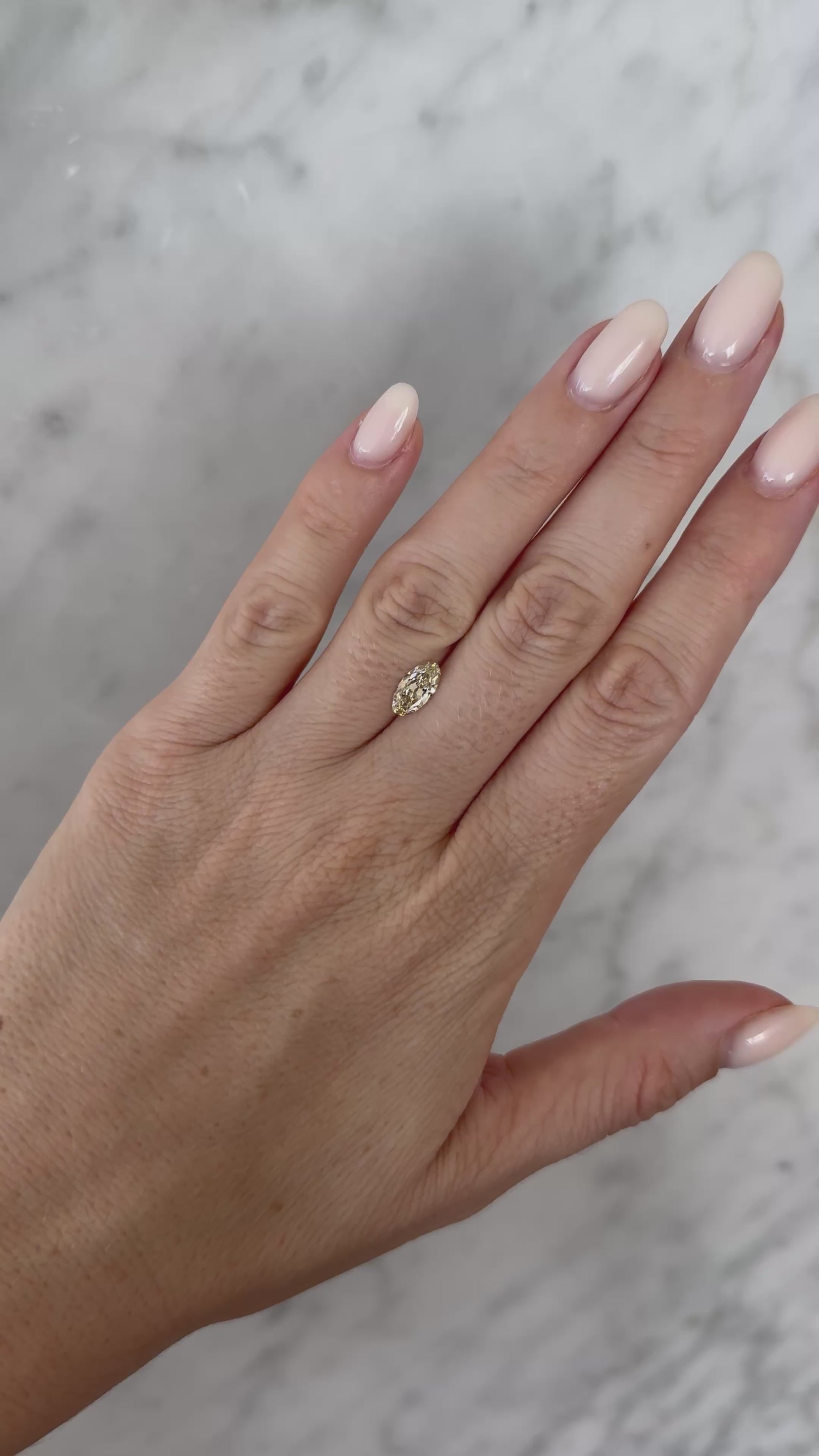 Antique-style Moval | 1.00ct Champagne Yellow VS1 | Non-certified*